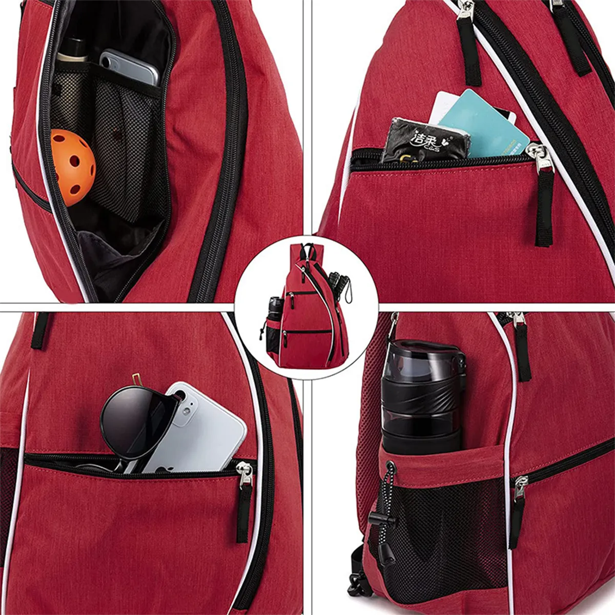 Multifunctional waterproof Paddle Shoulder Pickleball Bag 8