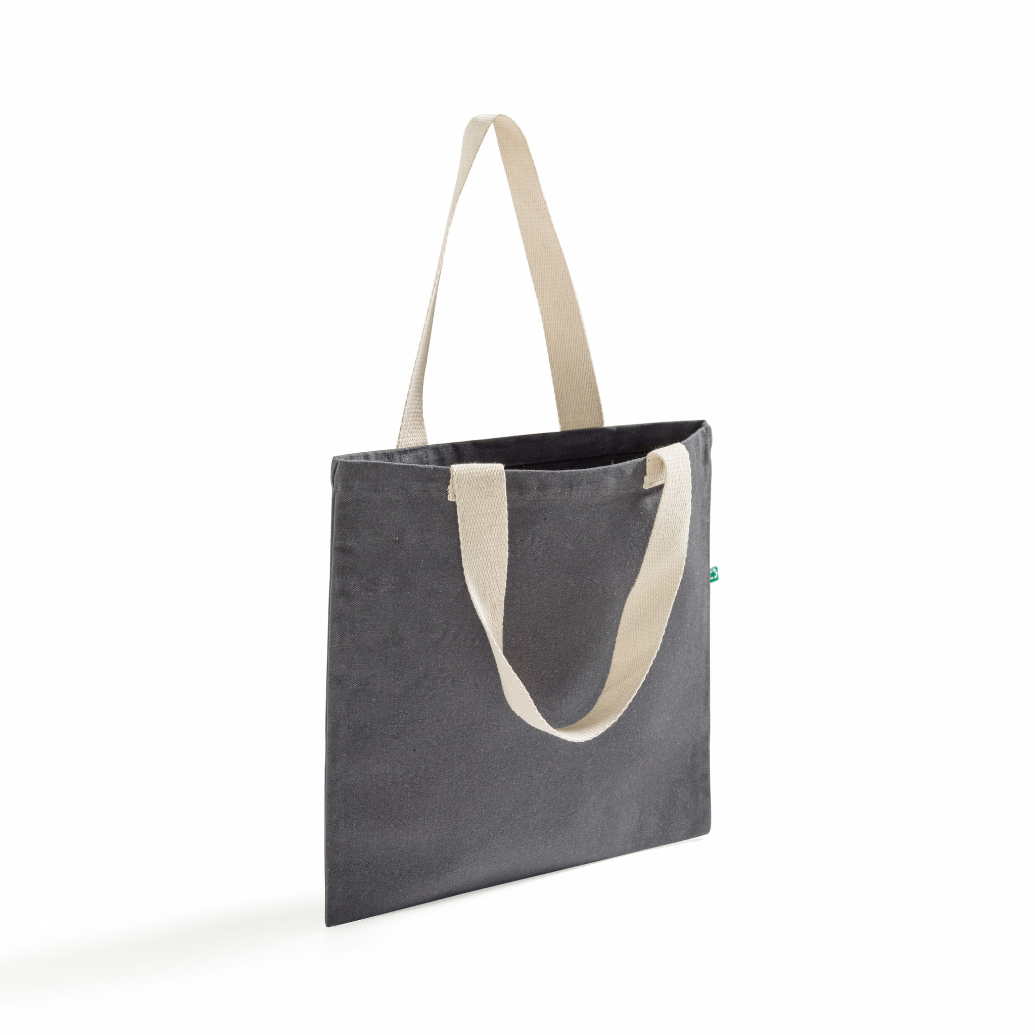 Recycled Canvas Trendy Flat Tote Bag 14
