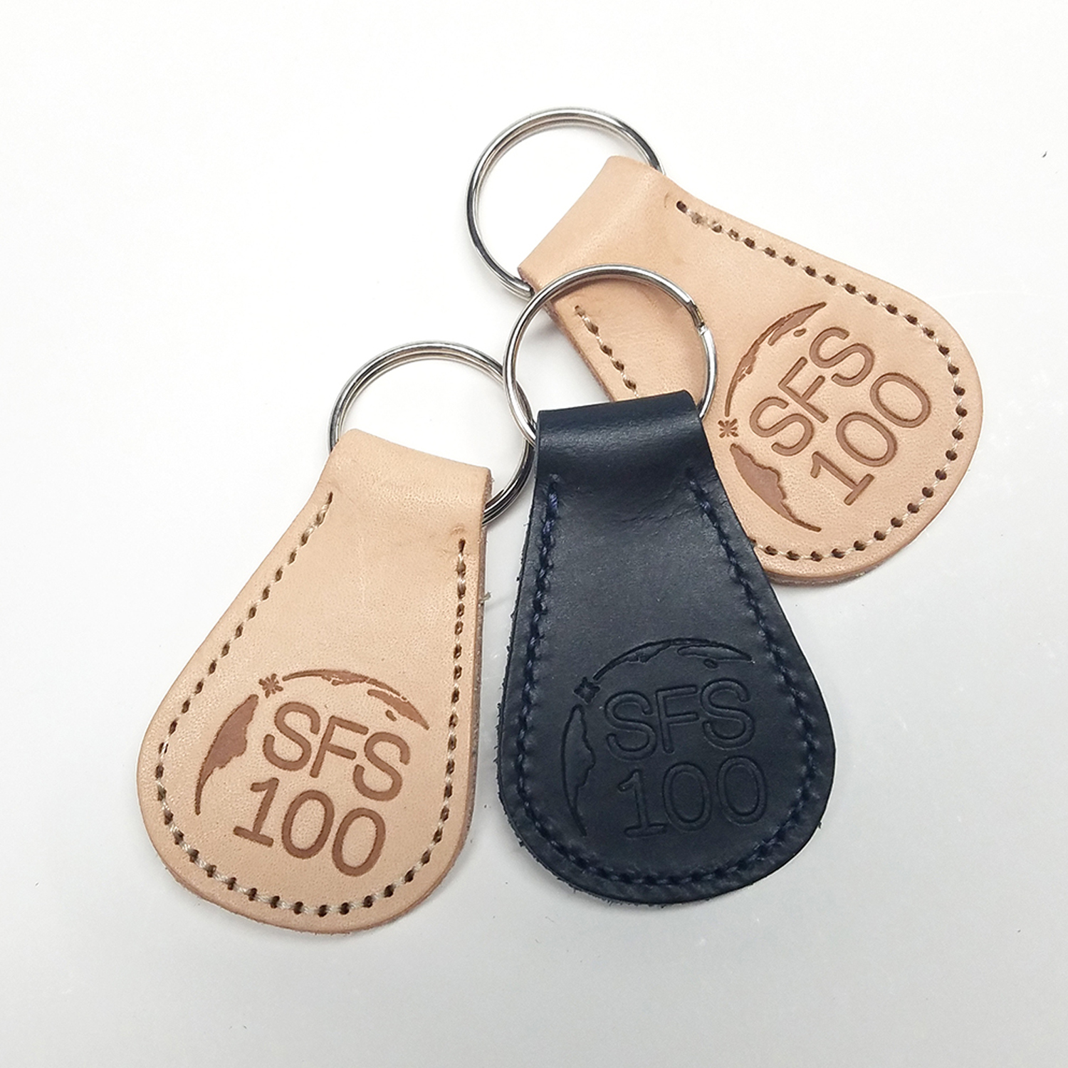 Teardrop Leather Key Chain 1