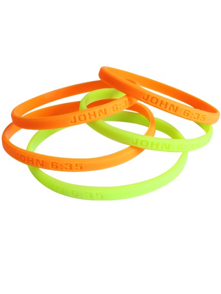 Mini Debossed Silicone Wristband 16