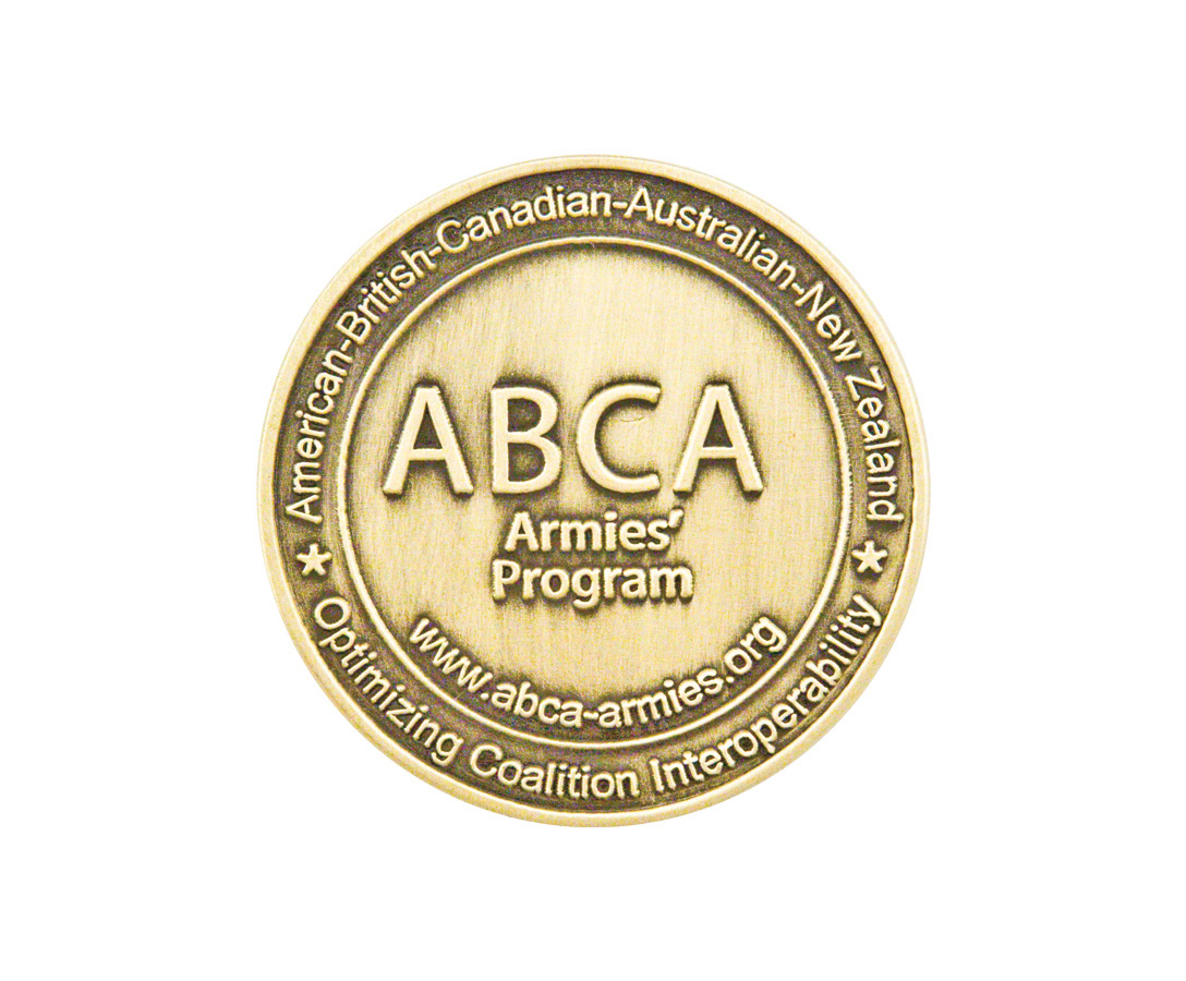 Zinc 1.5" Challenge Coin Antique Gold Plating