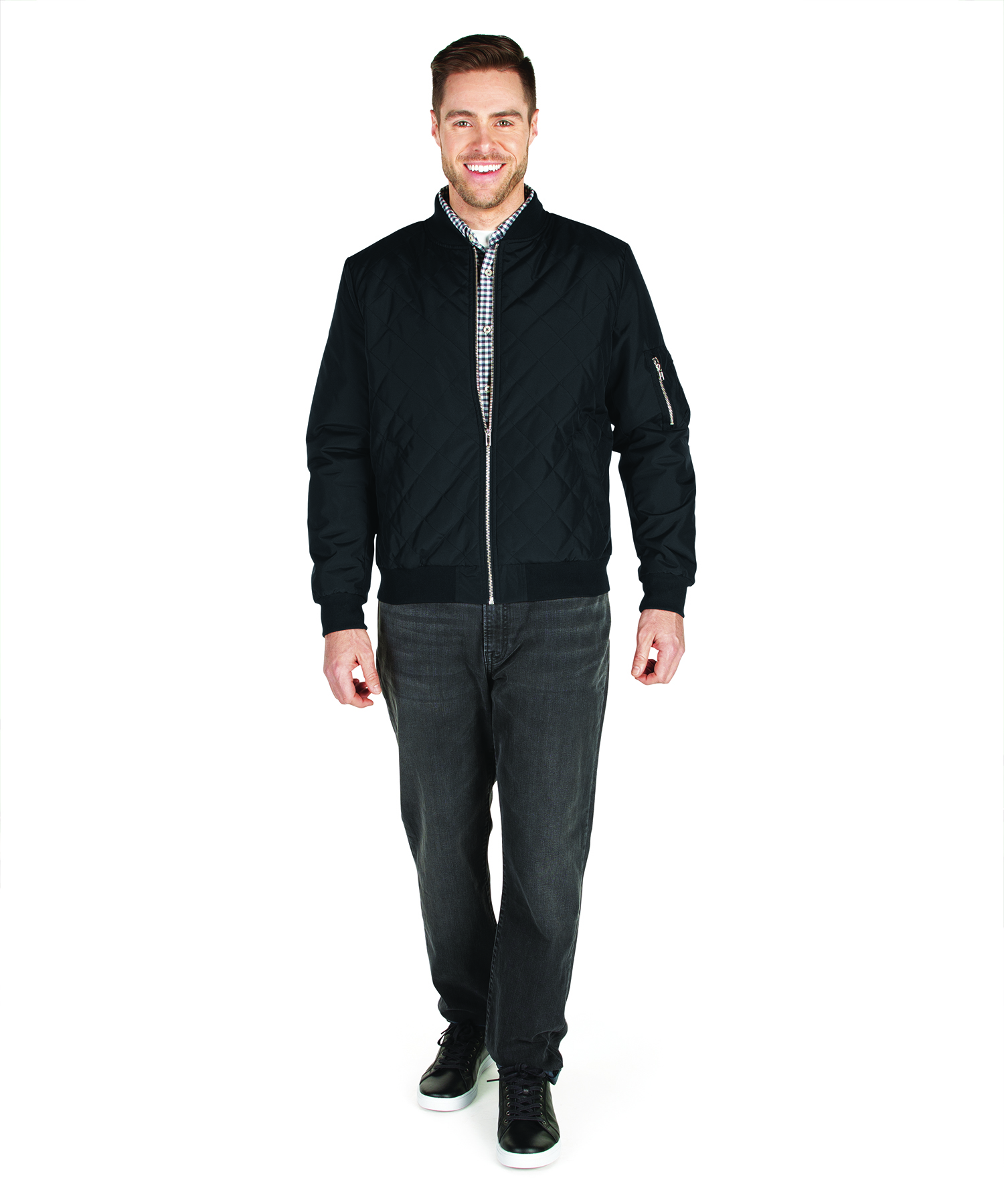 Men's Quilted Boston Flight Jacket