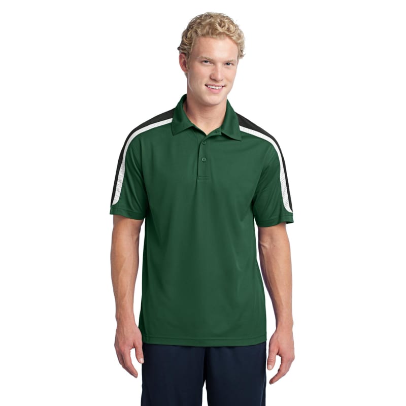 Sport-Tek Tricolor Shoulder Micropique Sport-Wick Polo. 4