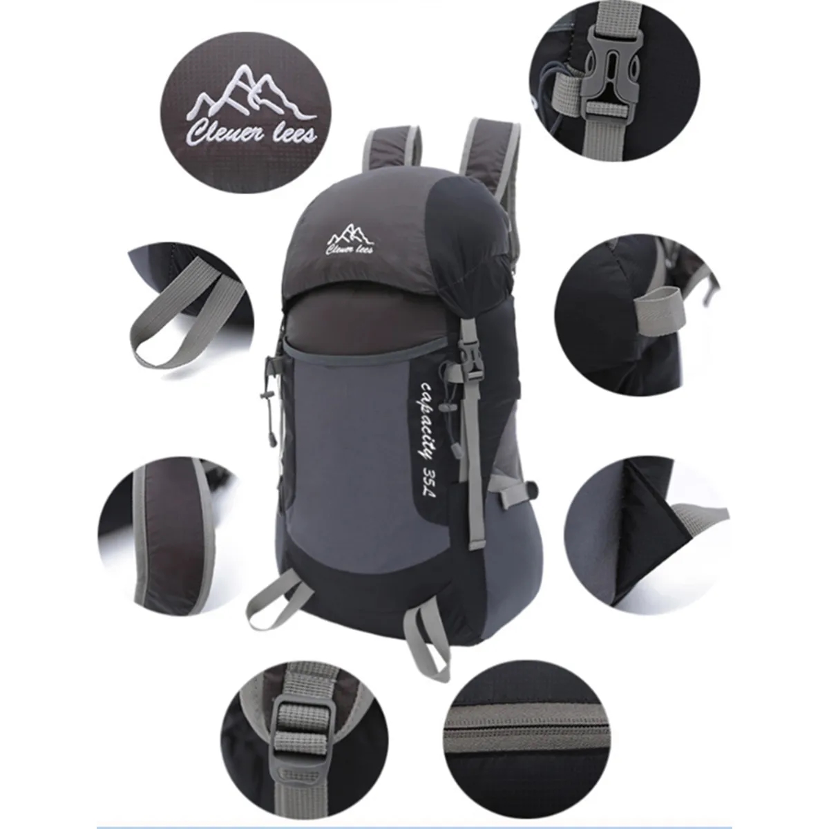 Ultralight Durable Foldable Hiking Backpack Travel Camping 5