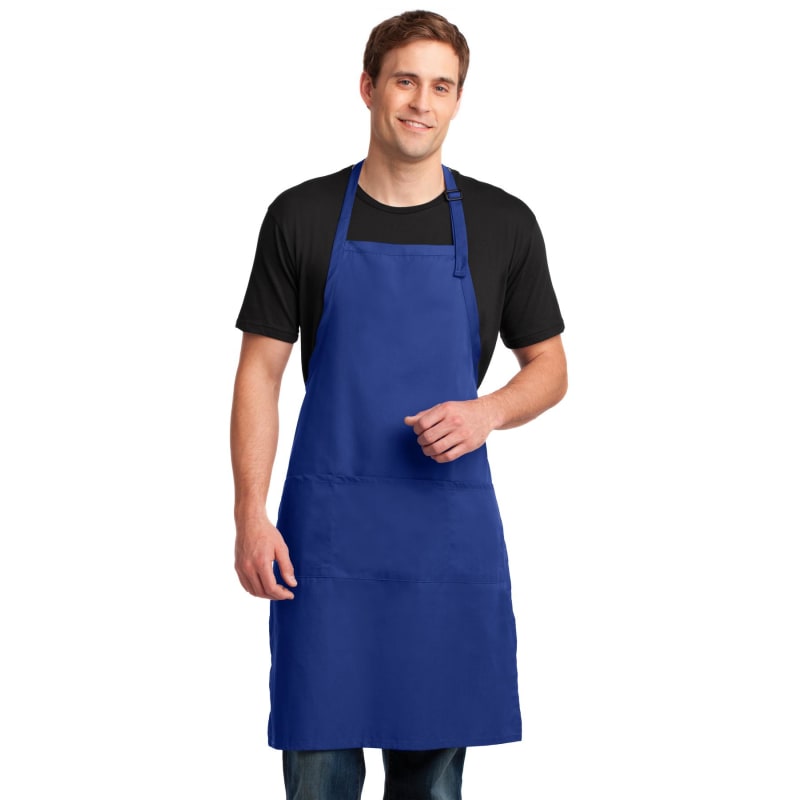 Port Authority Easy Care Extra Long Bib Apron With Stain Release. 20