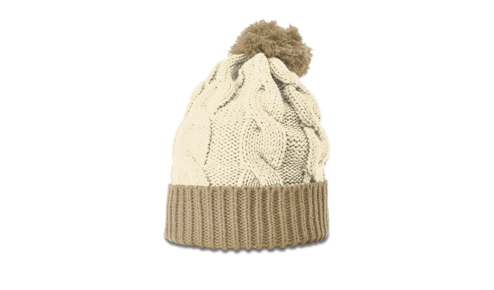  Chunk Twist Knit Beanie with Cuff & Pom 12