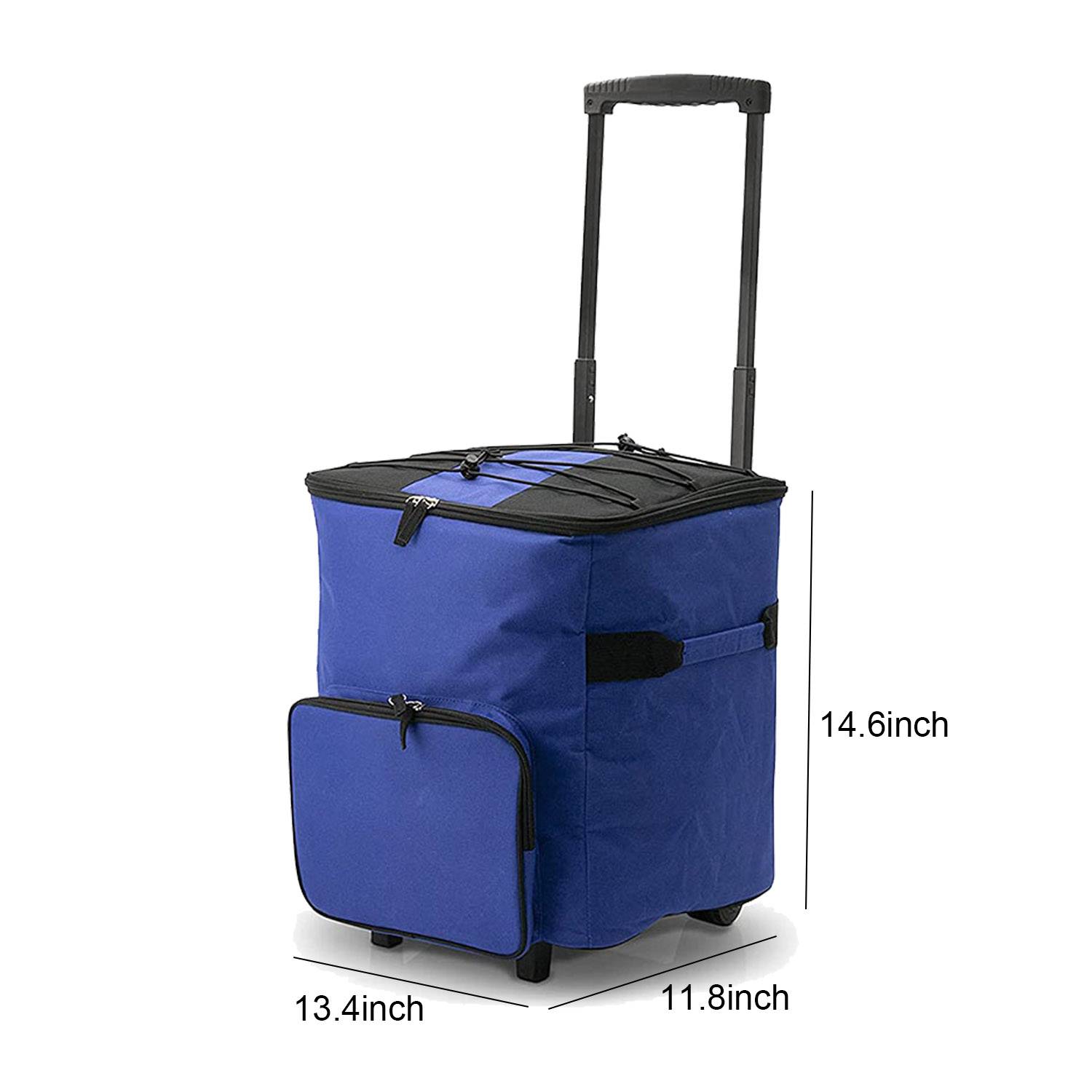 Foldable Trolley Insulated Cooler Bag 4