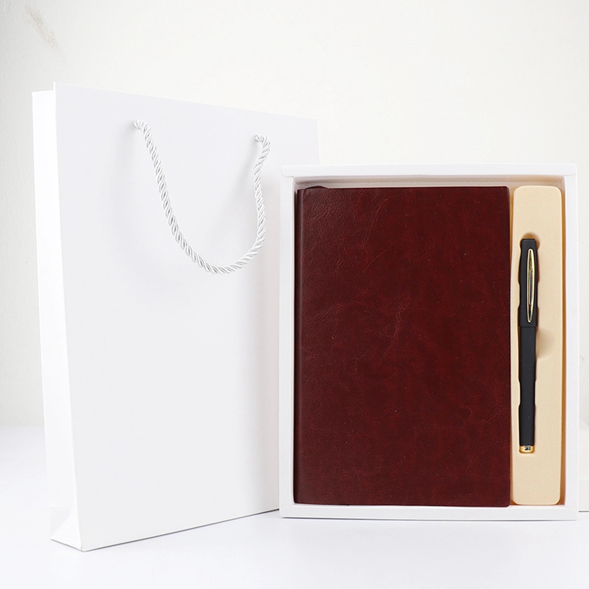 A5 Leather Notebook Pen Gift Set 4
