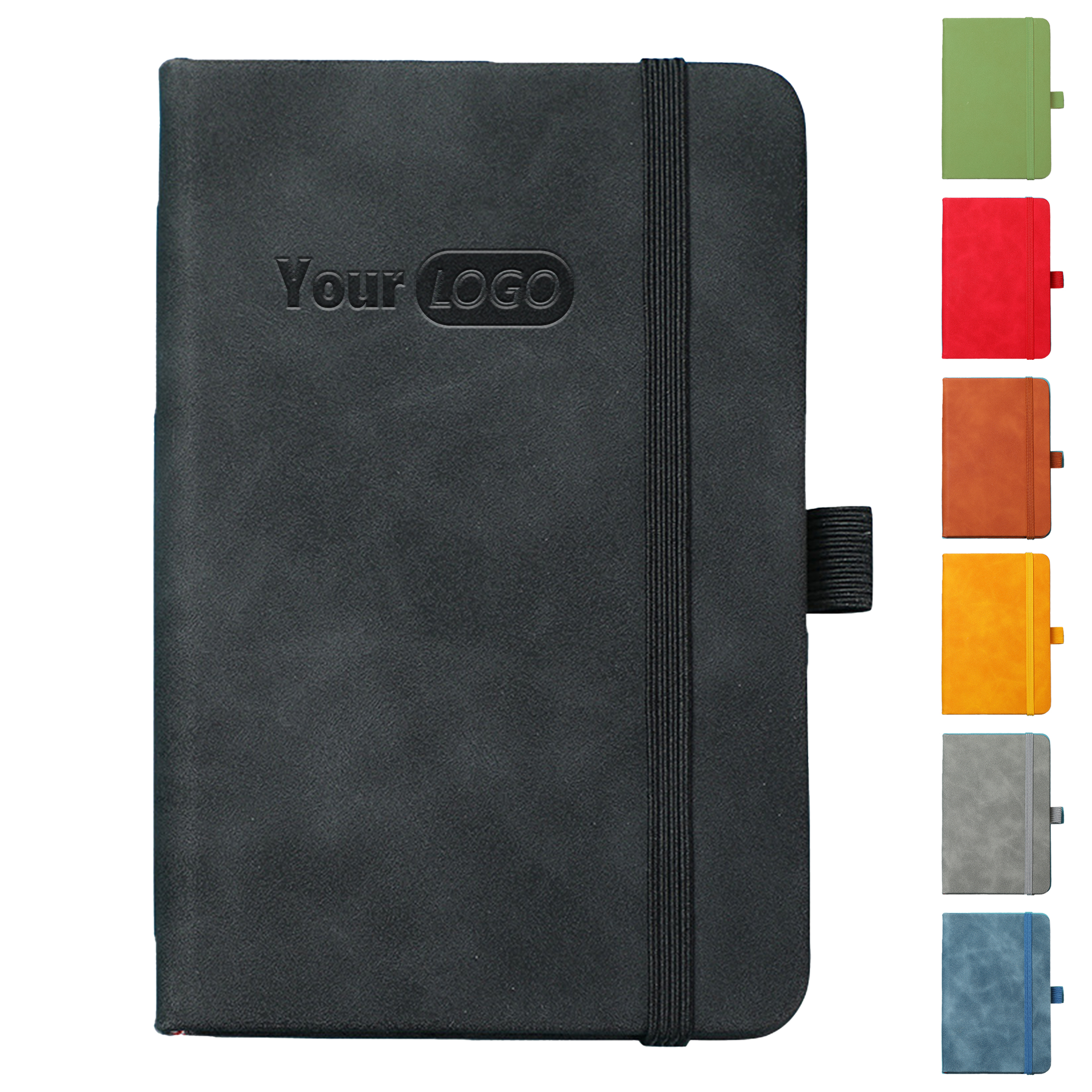 PU Leather Hardcover Notebook With Elastic Band 5