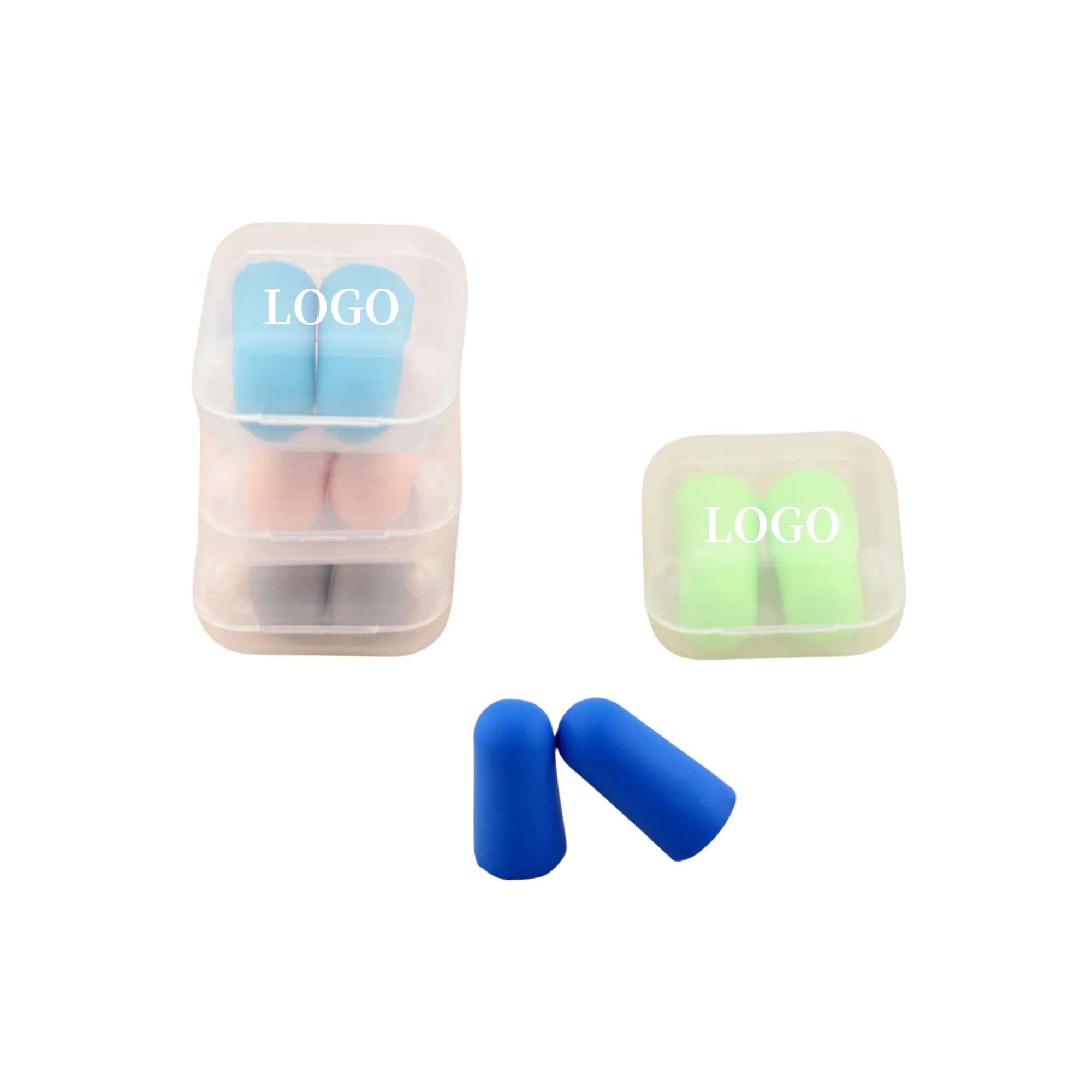 Custom Soft Foam Hearing Protection Earplugs with Case 2