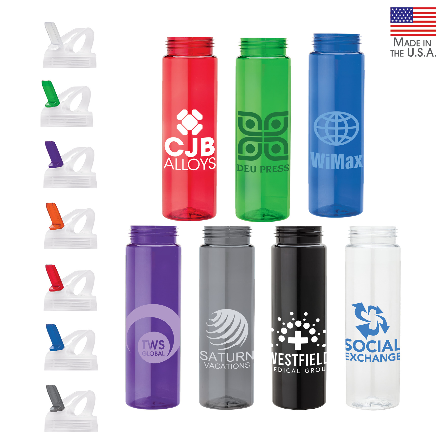 Newport 25 oz. PET Bottle with Flip Spout 1