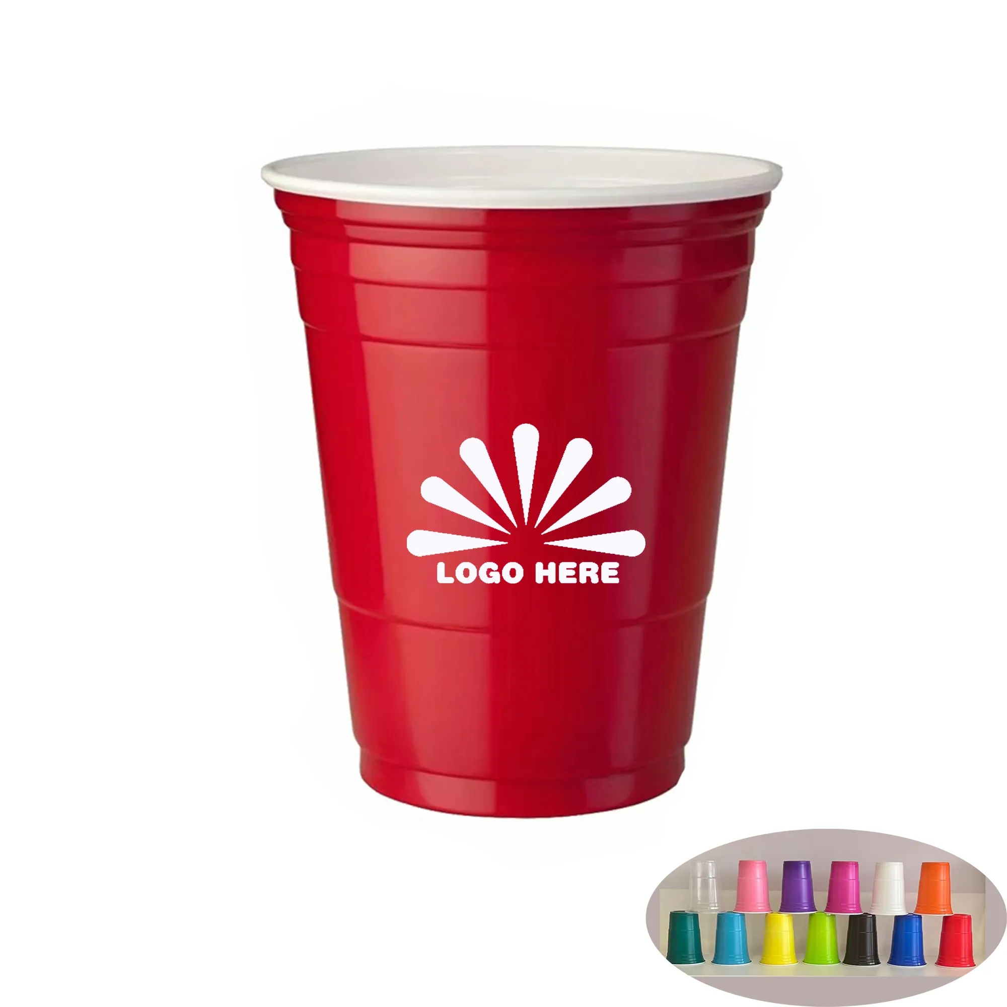 450ml Disposable Plastic Cup With Customizable Logo 2