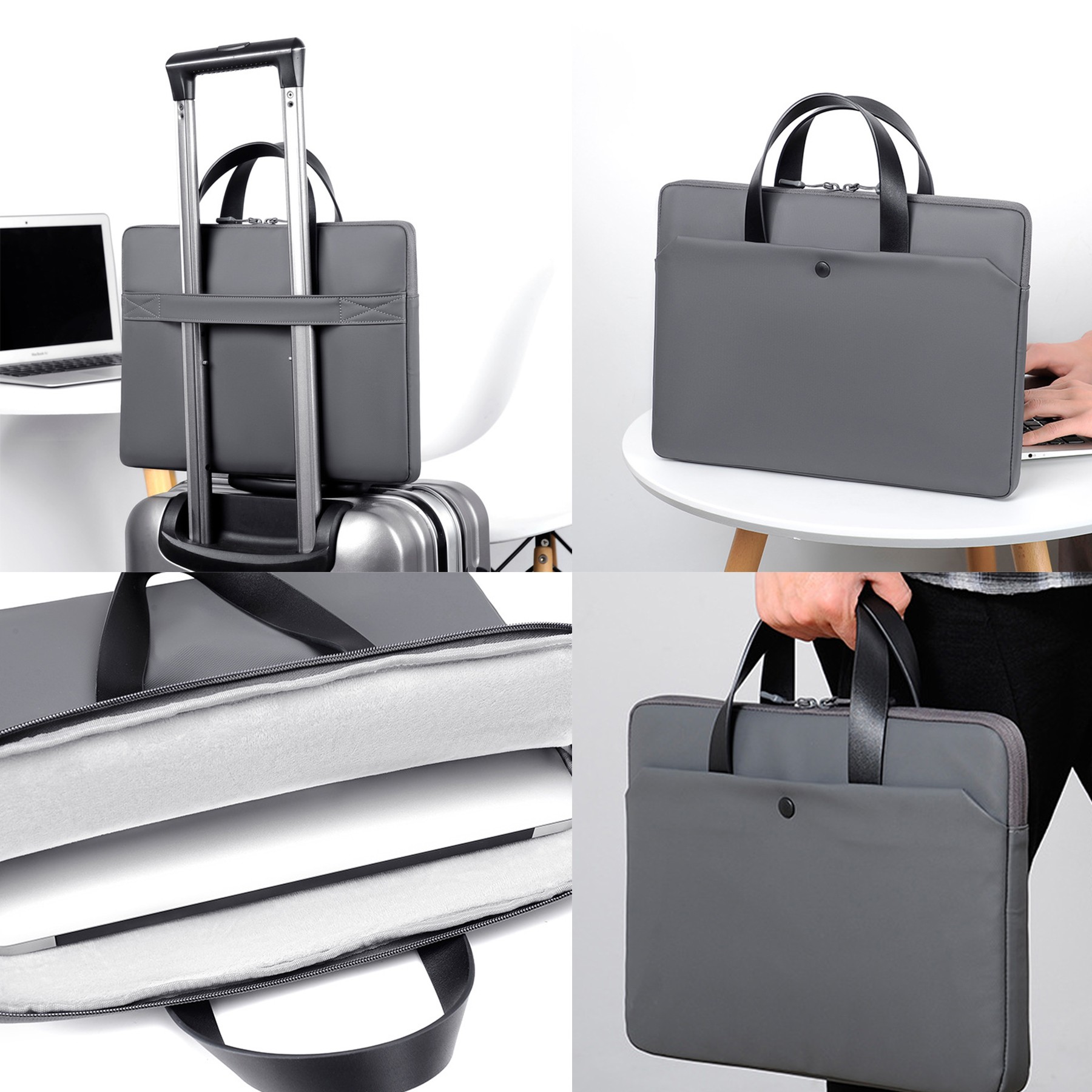 Ultra-Thin Leather Laptop Bag 2