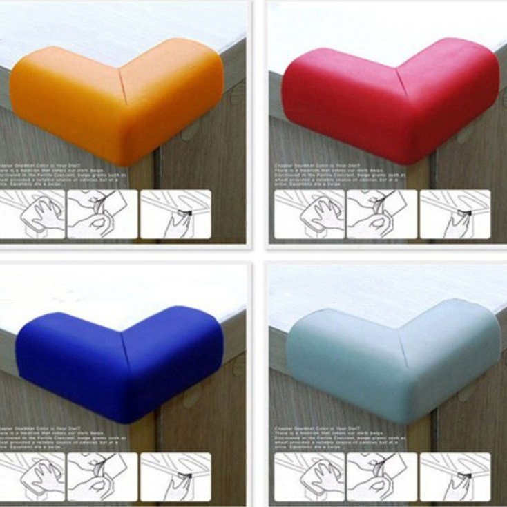 L shape soft edge baby protector table corner guards 4