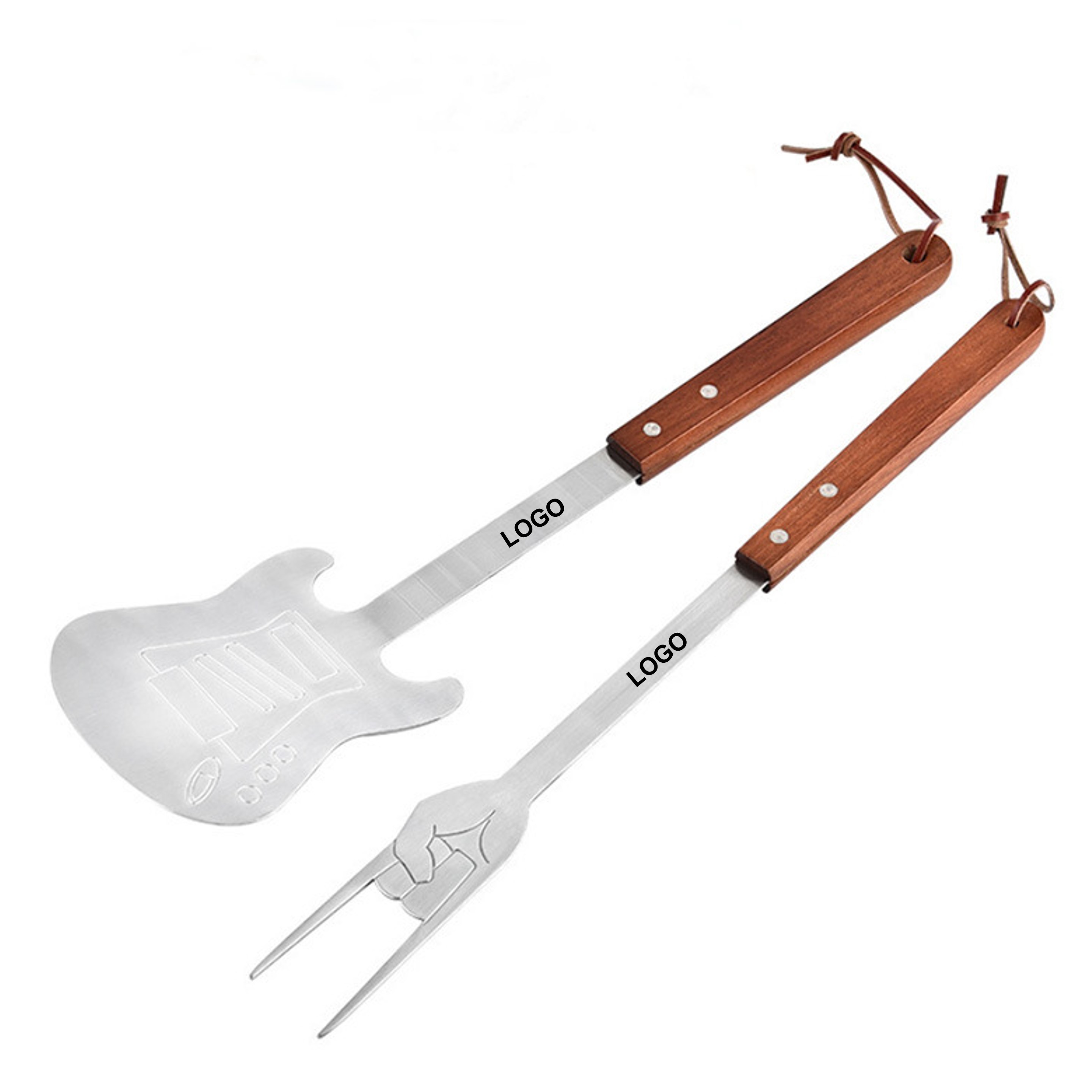 Guitar Shaped Spatula and Fork Set (direct import) 2