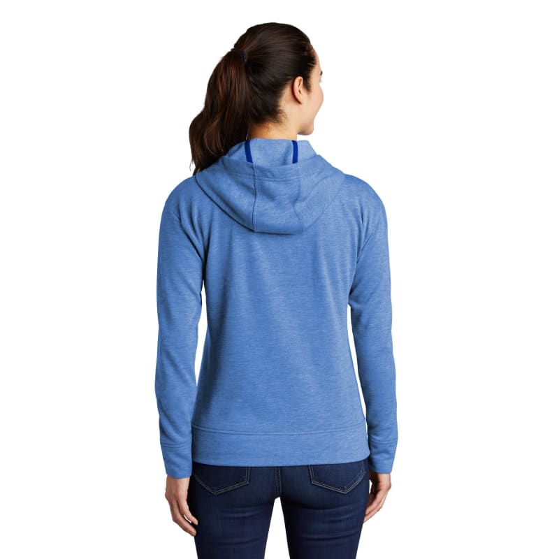 Sport-Tek Women's PosiCharge Tri-Blend Wicking Fleece Full-Zip Hooded Jacket 4