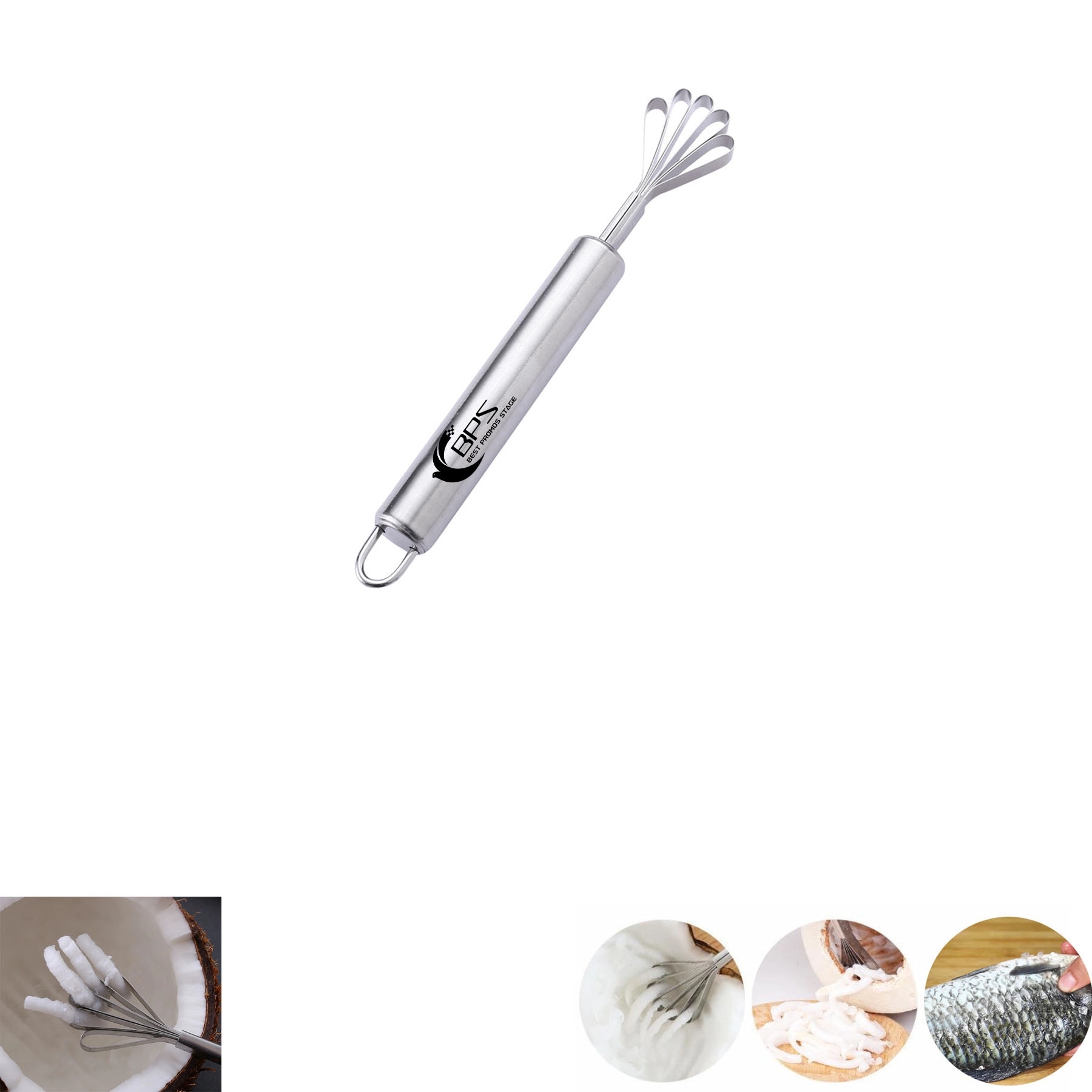 Stainless Steel Coconut Meat Removal Knife 2
