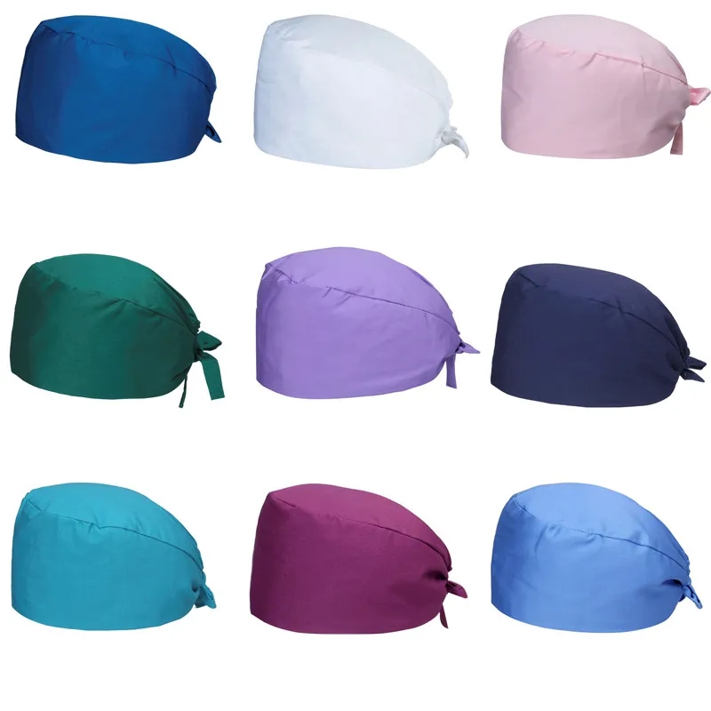 Nurse Scrub Cap With Buttons 3