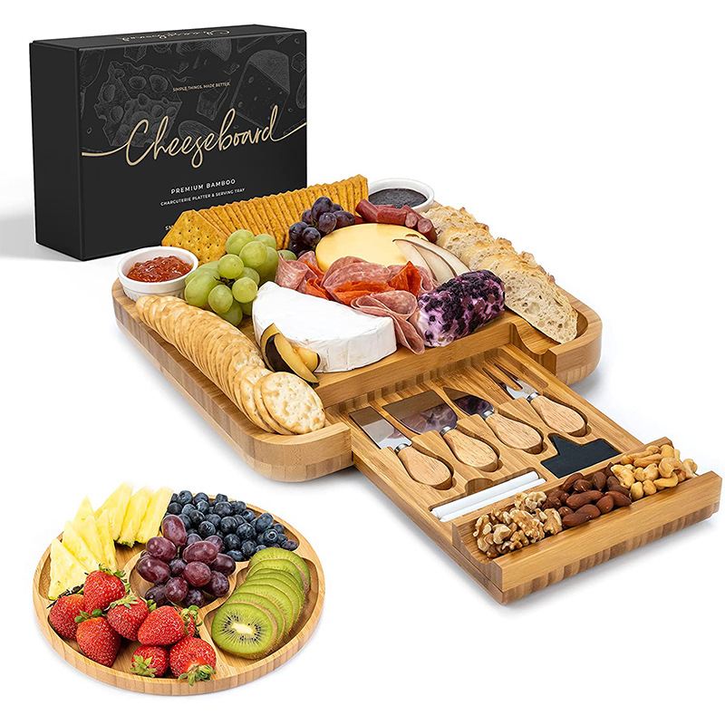 Bamboo Cheese Platter 4