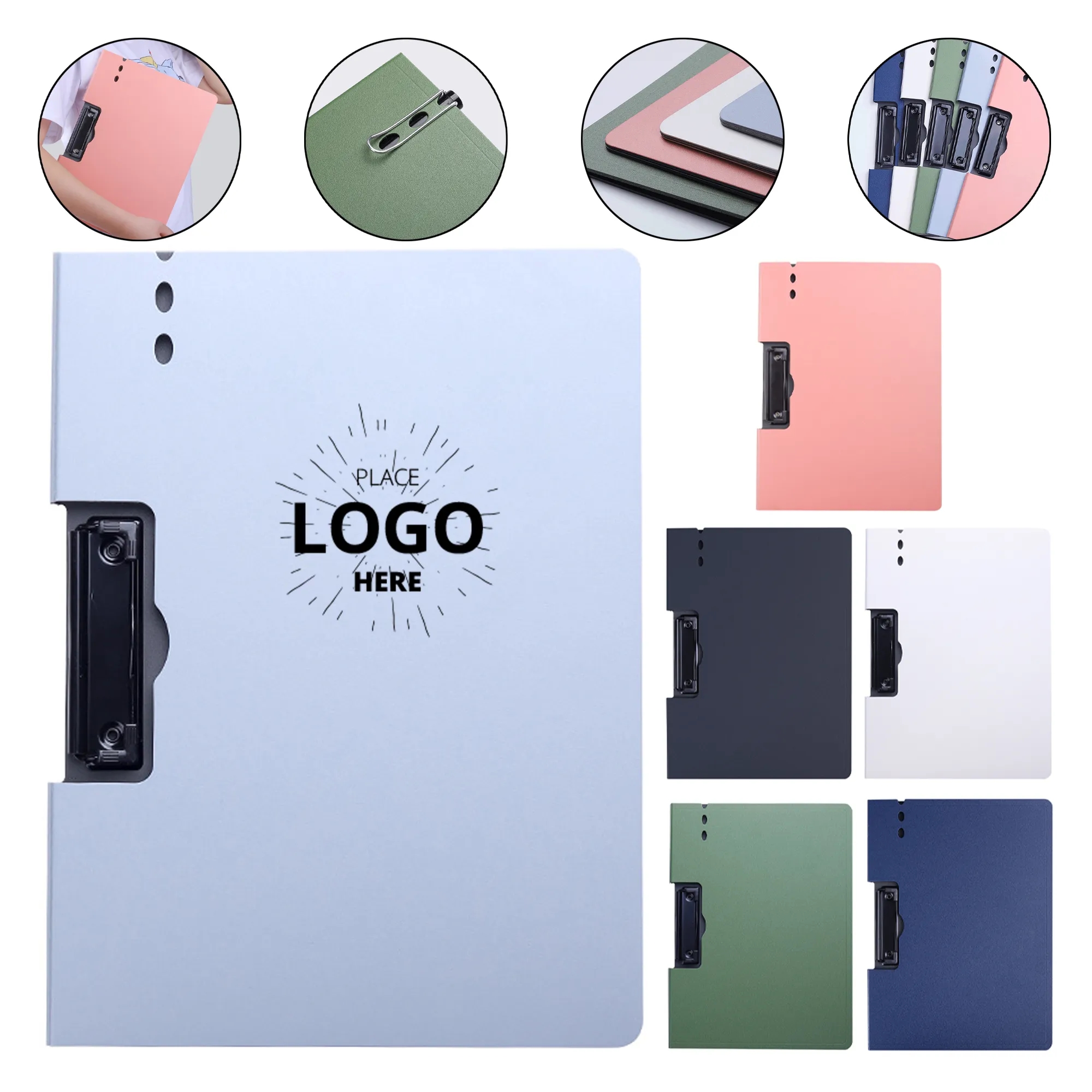 A4 Clipboards Folding Document Folder With Metal Clip 1
