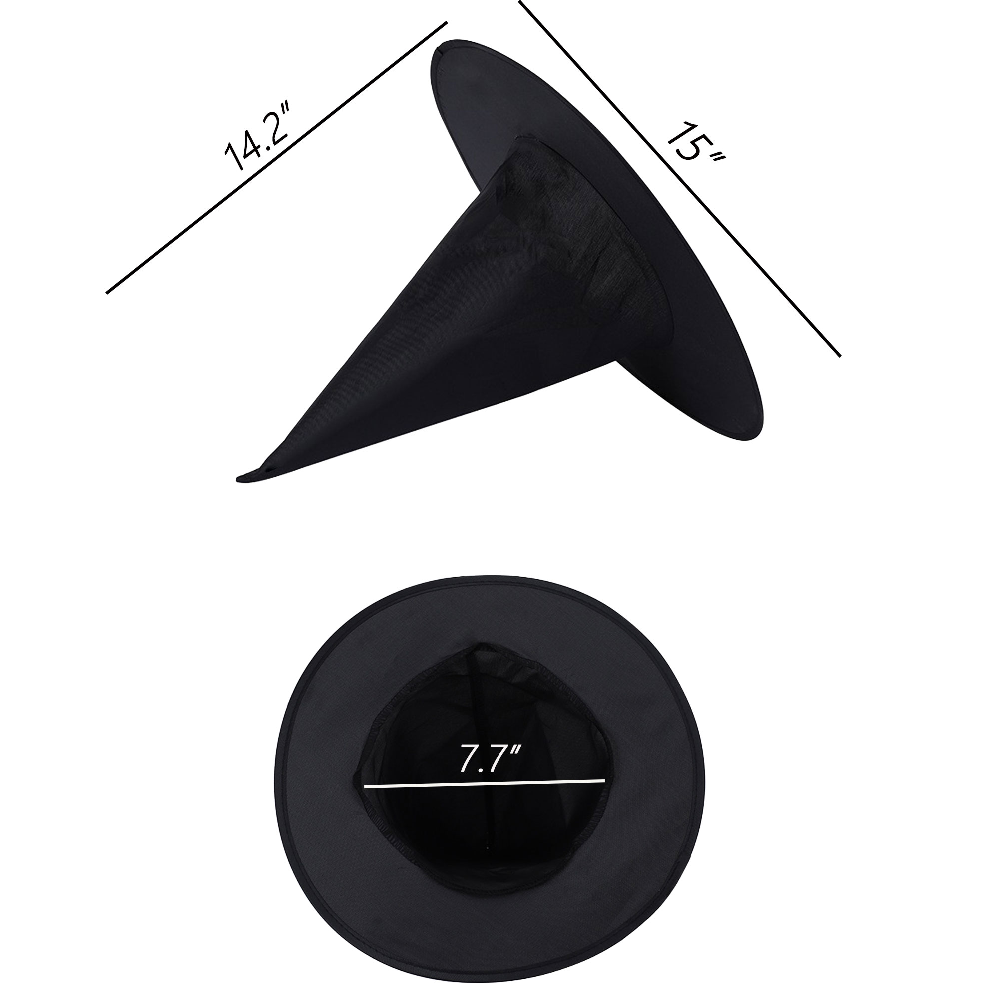 Black Hanging Witch Hat 2
