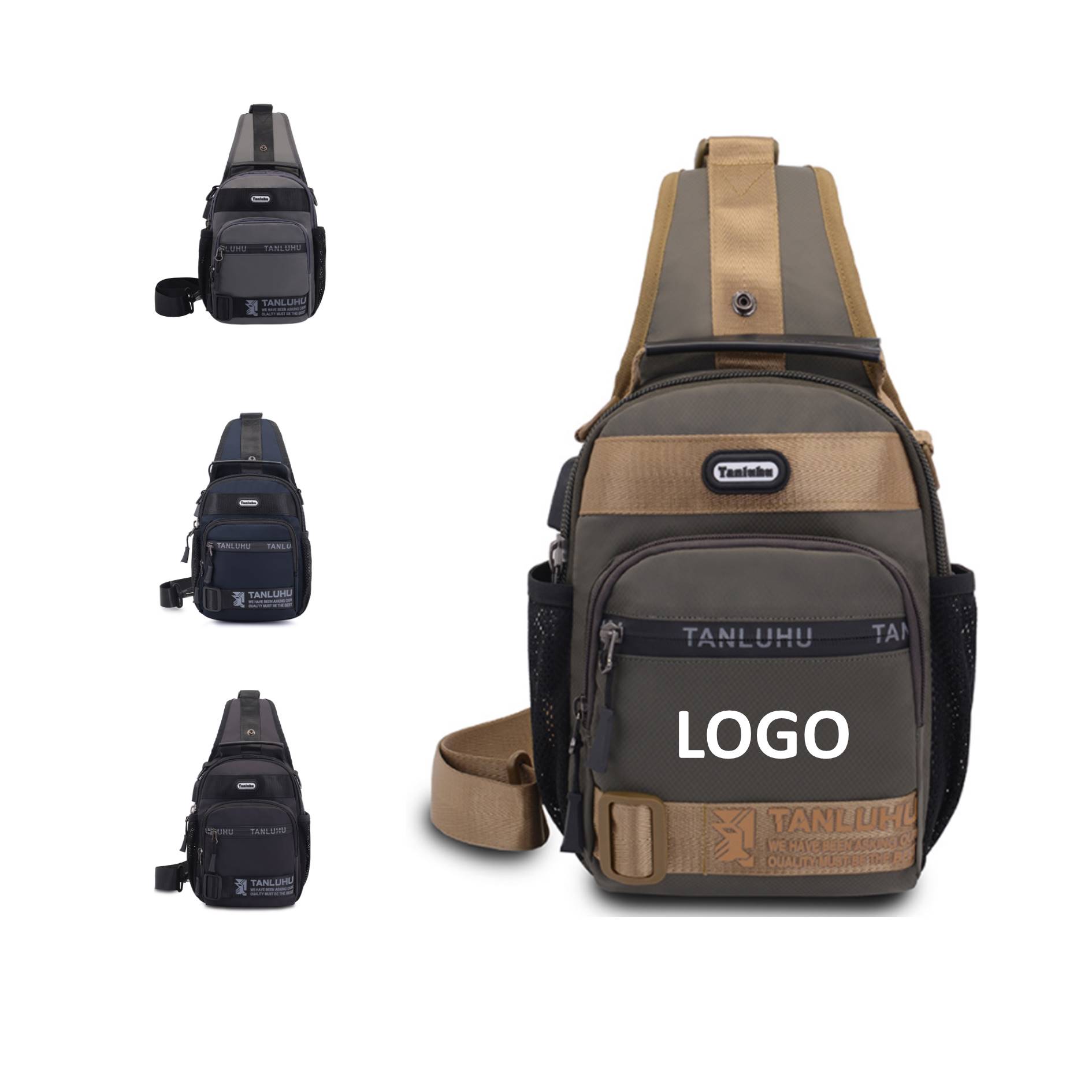 Men's Multi-Function Chest Bag Sports Backpack 2
