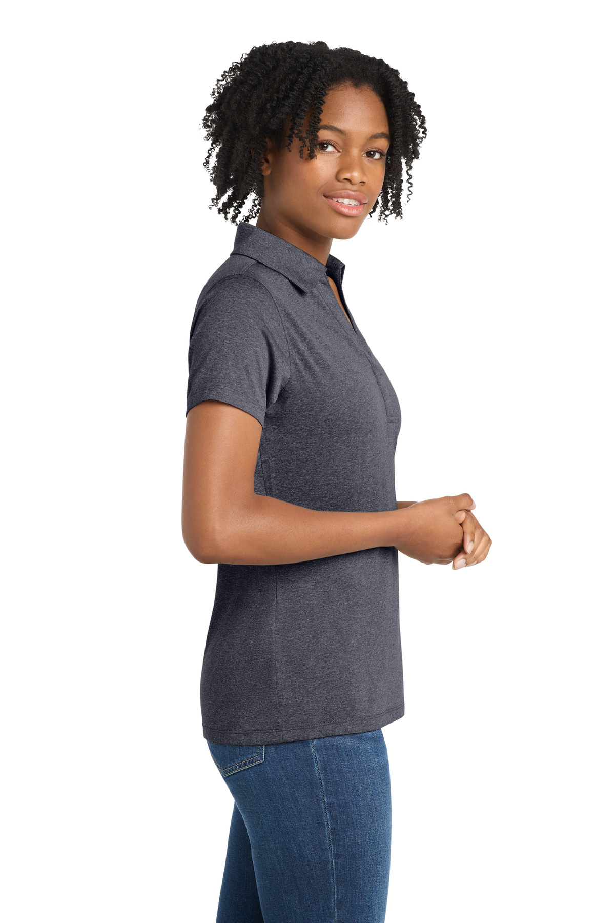 Sport-Tek® Ladies' Heather Contender™ Polo 22