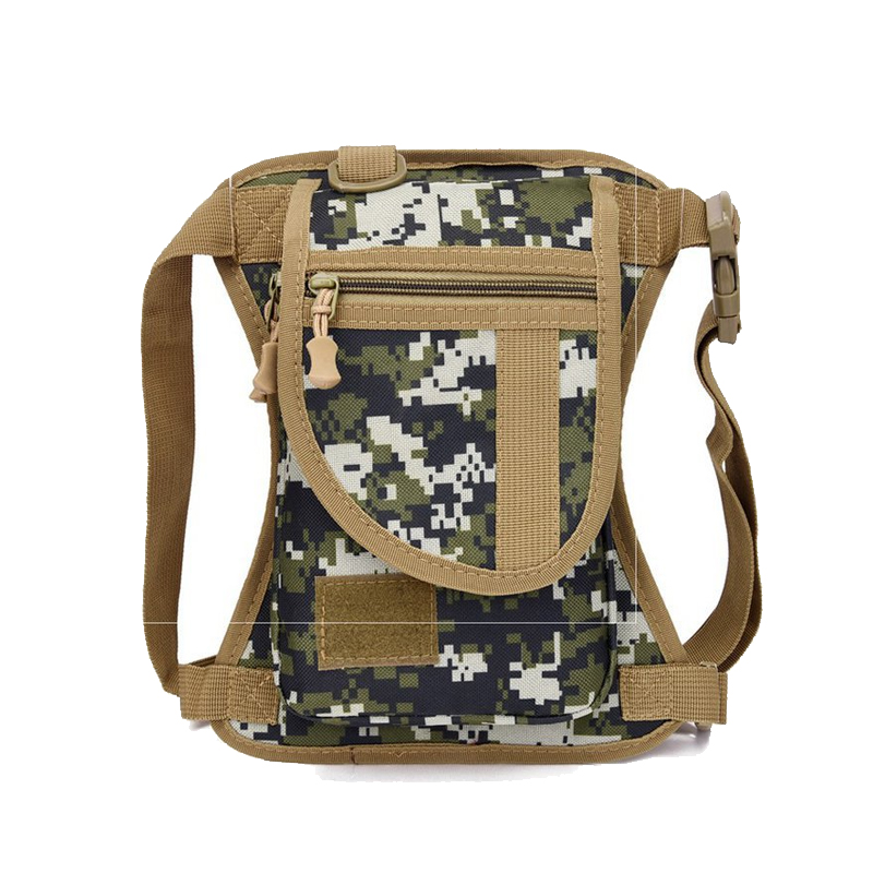 Custom Unisex Canvas Tactical Waist Belt Drop Leg Bag 2