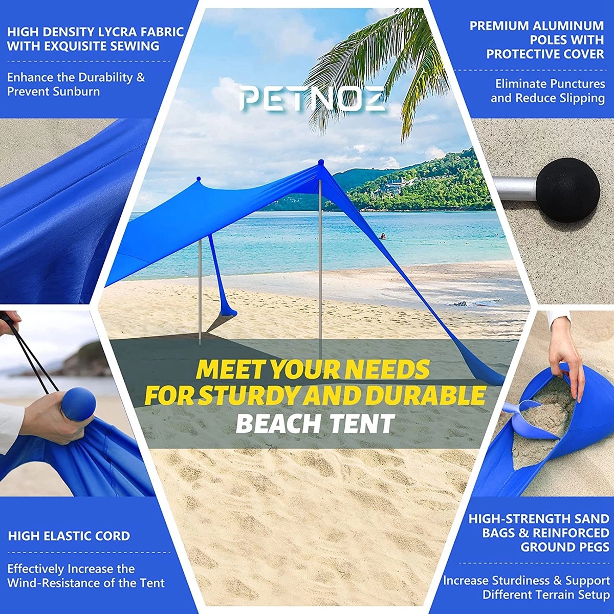 Portable Pop Up Beach Tent 6