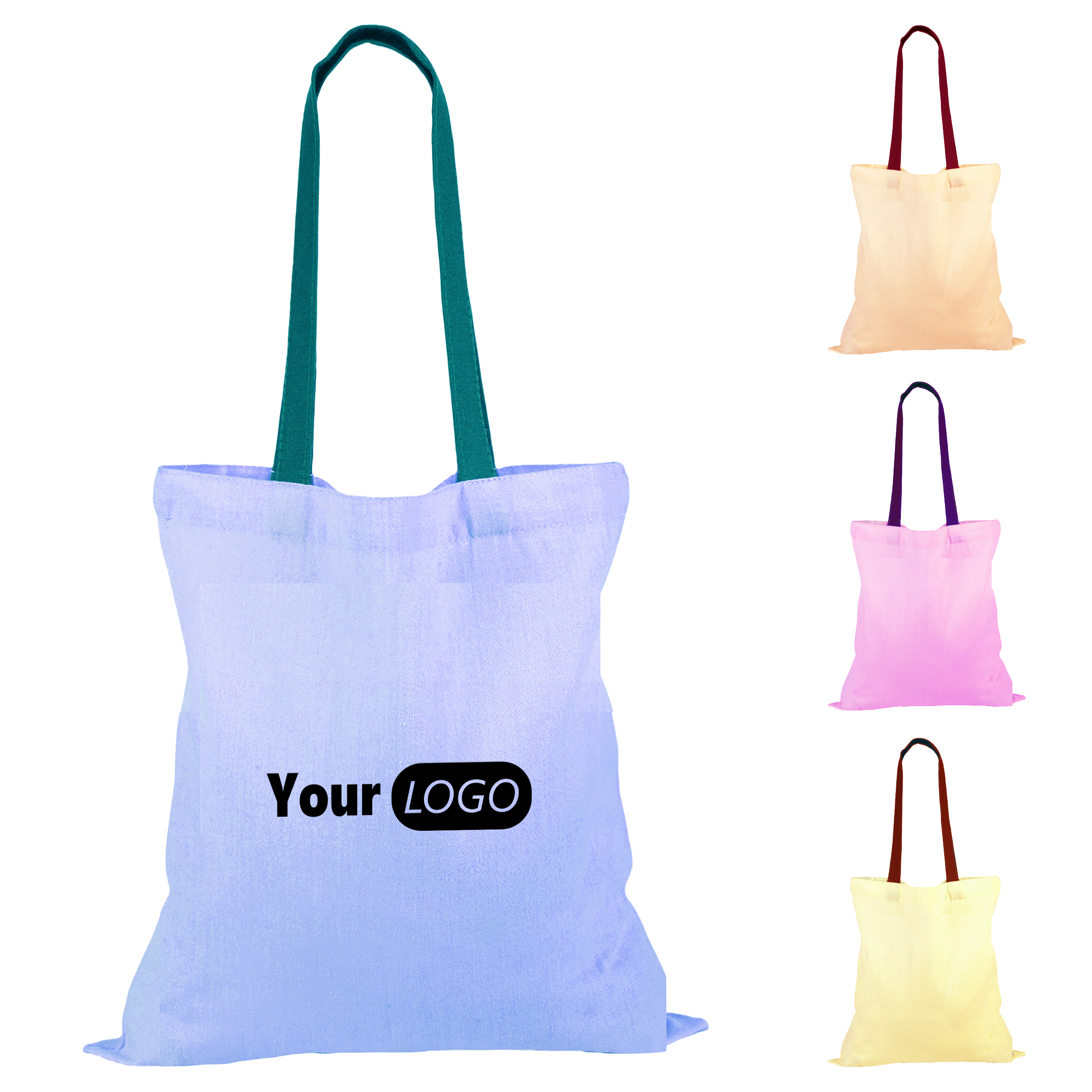Canvas Student Eco-Friendly Tote Bag, custom tote bag with logo imprint 3