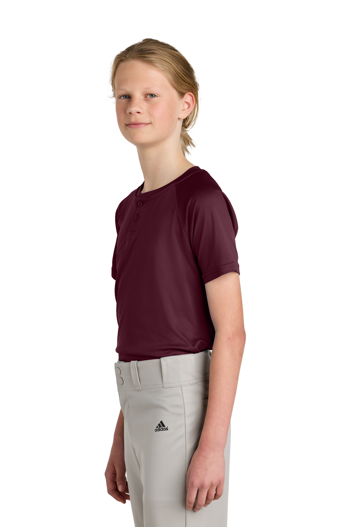 Sport-Tek Youth PosiCharge Competitor 2-Button Henley YST359 16