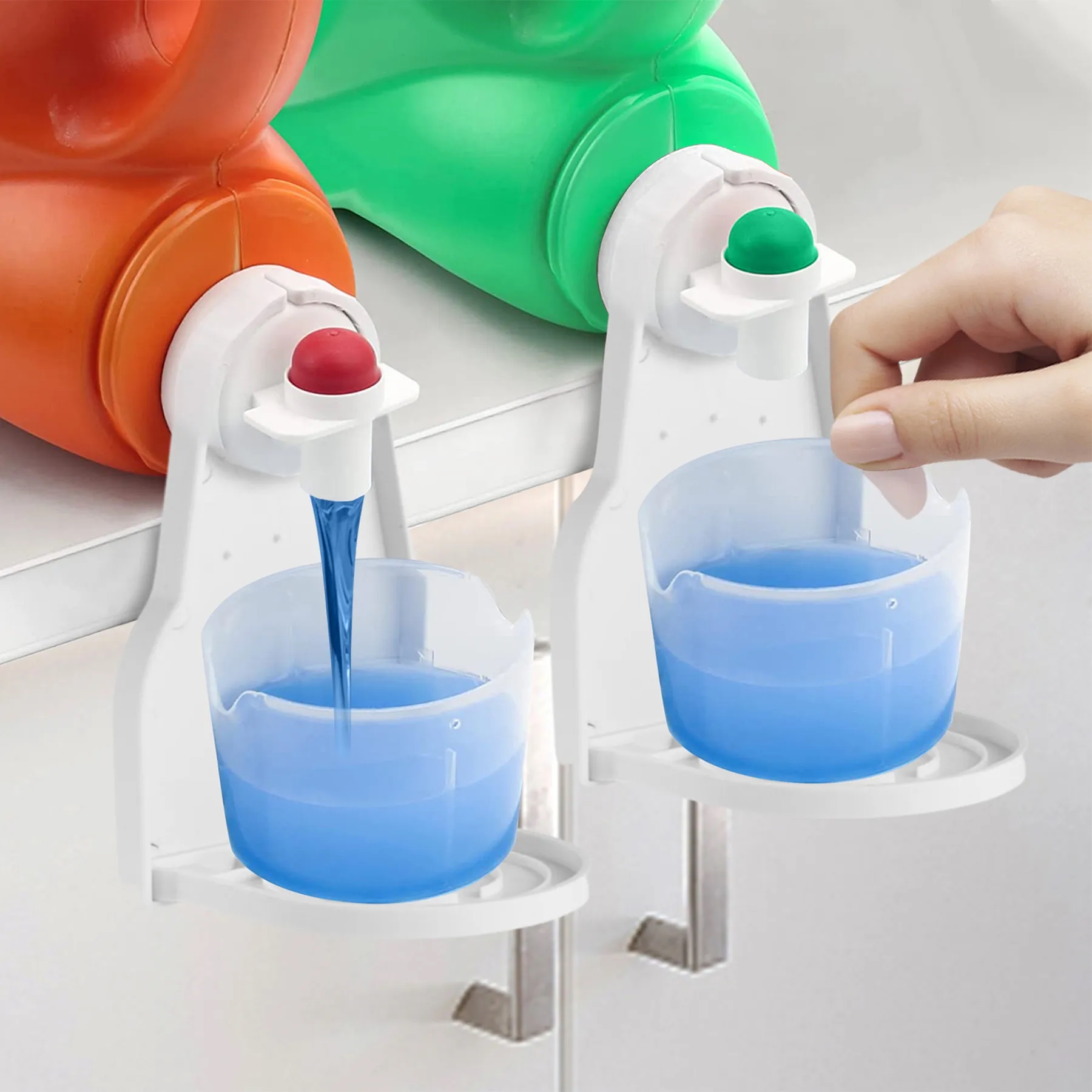Plastic Laundry Liquid Fixing Bracket Cup Holder 5