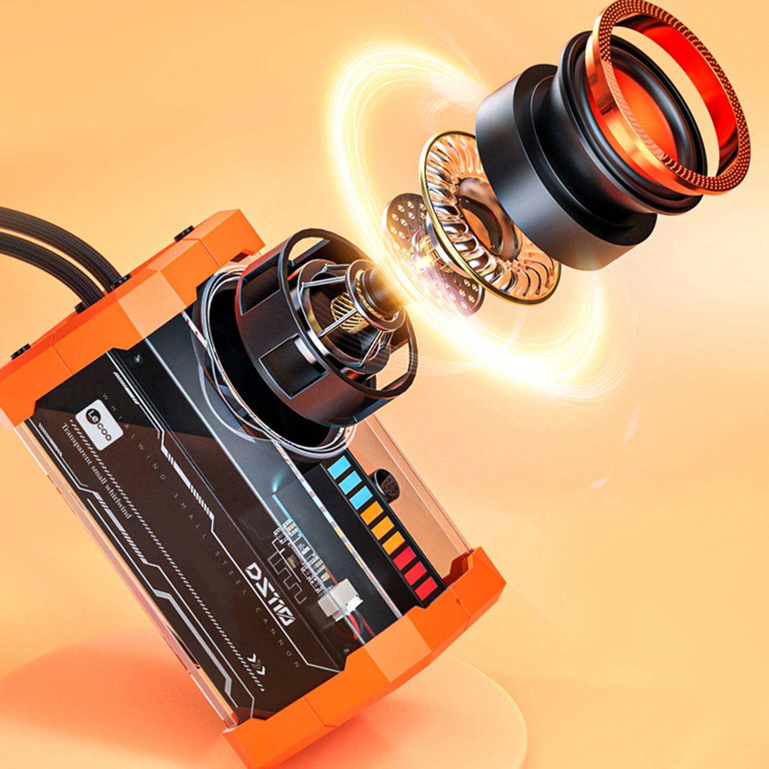 Mini Clear Glowing Wireless Bluetooth Speaker 2