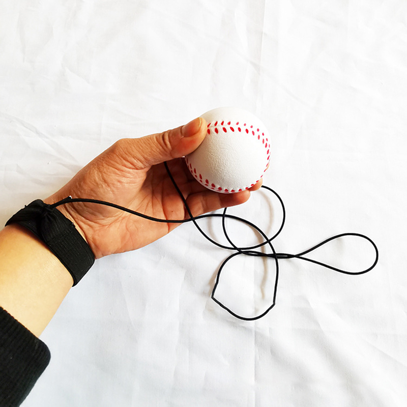Foam Rebound Ball Stress Reliever with Wristband 1