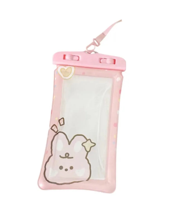 Touch  Screen Cartoon Lanyard Phone Waterproof Bag 3