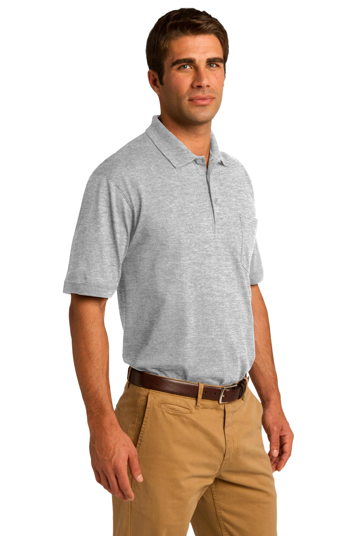 Core Blend Jersey Knit Pocket Polo