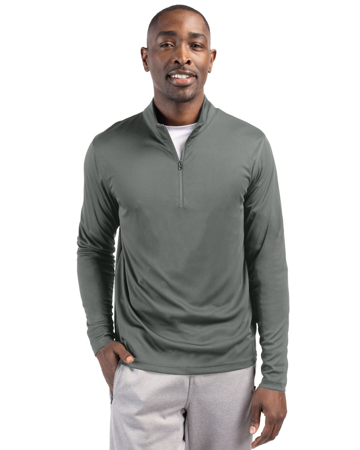 Clique Spin Solution-dyed Performance Interlock Mens Half Zip 28