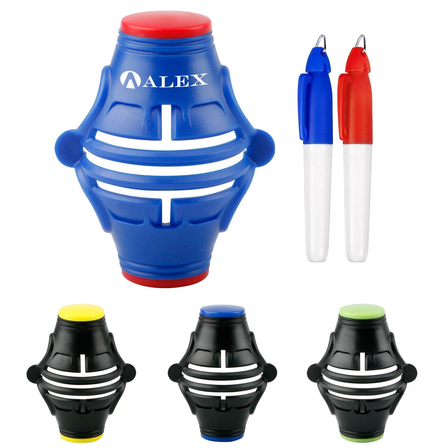 360 Degree Golf Ball Line Marker Alignment Tool Set 2
