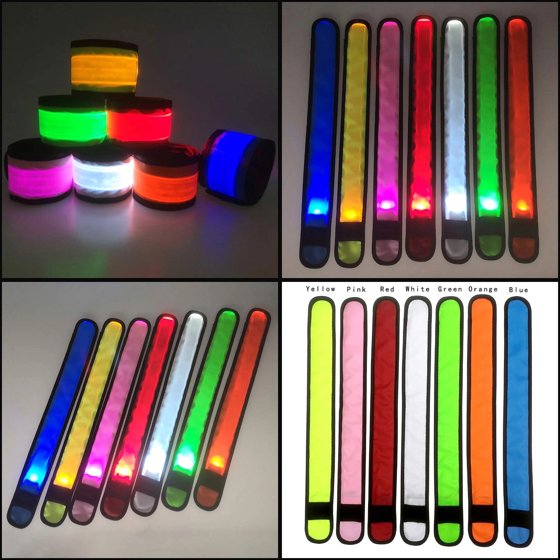 LED Sports Slap Wrist Strap Bands 7