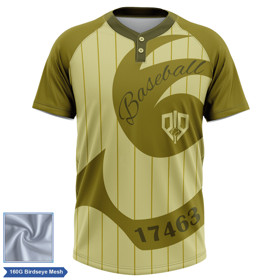 Rush - Men's & Kids' Sublimation 2-Button Baseball Jersey -