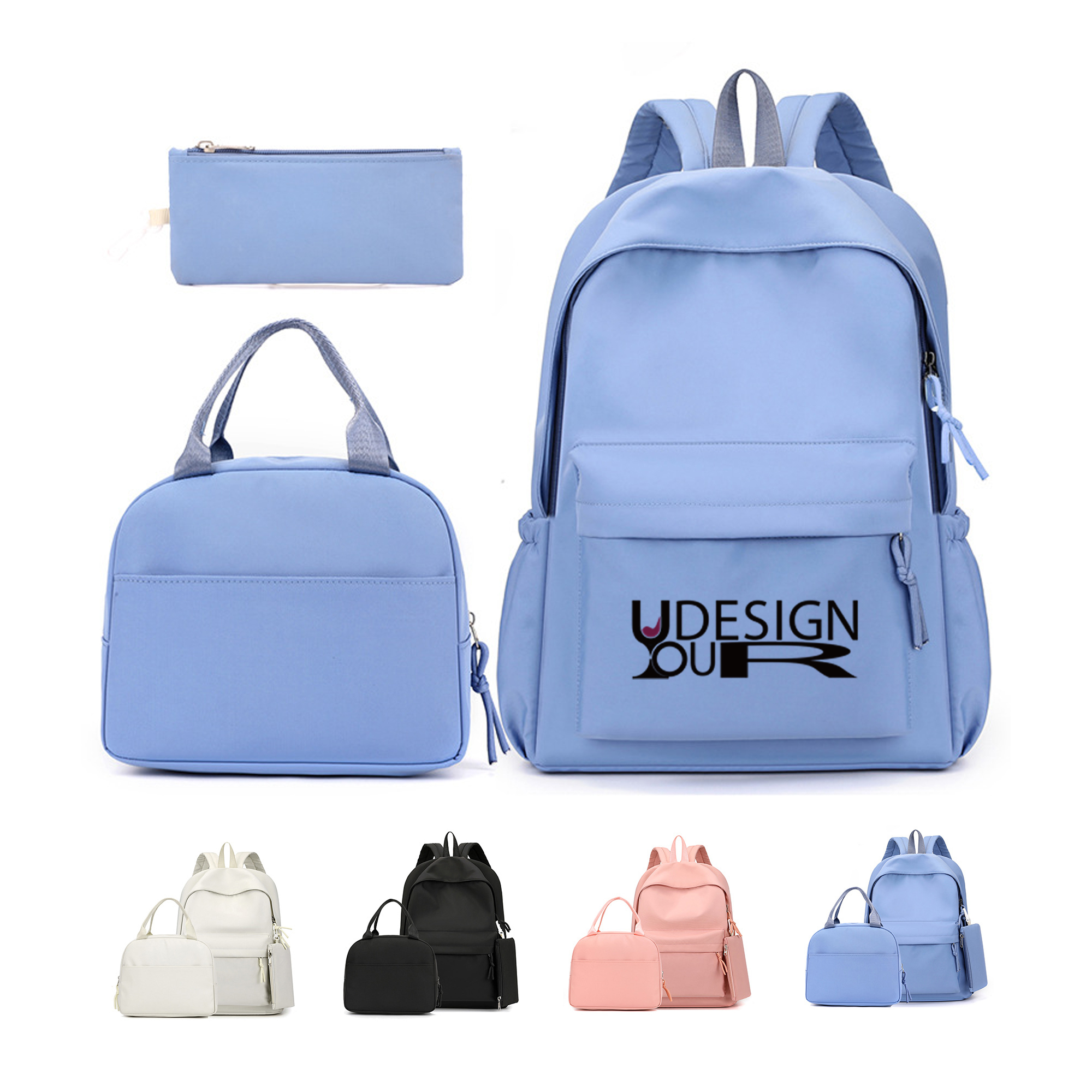 Insulated Backpack And Lunch Tote Set 8