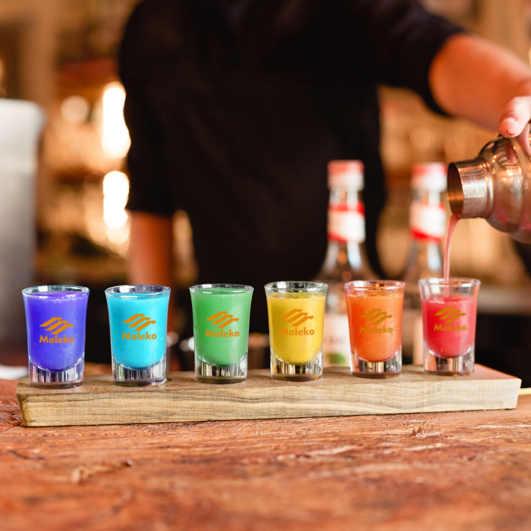 Shot Glasses Set on Acacia - Imprinted 3
