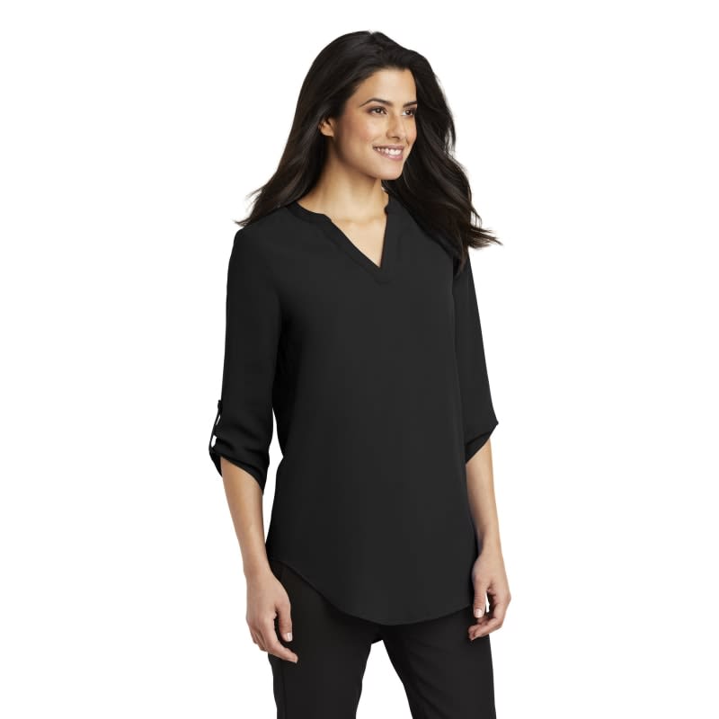 Port Authority Ladies 3/4-Sleeve Tunic Blouse. 8