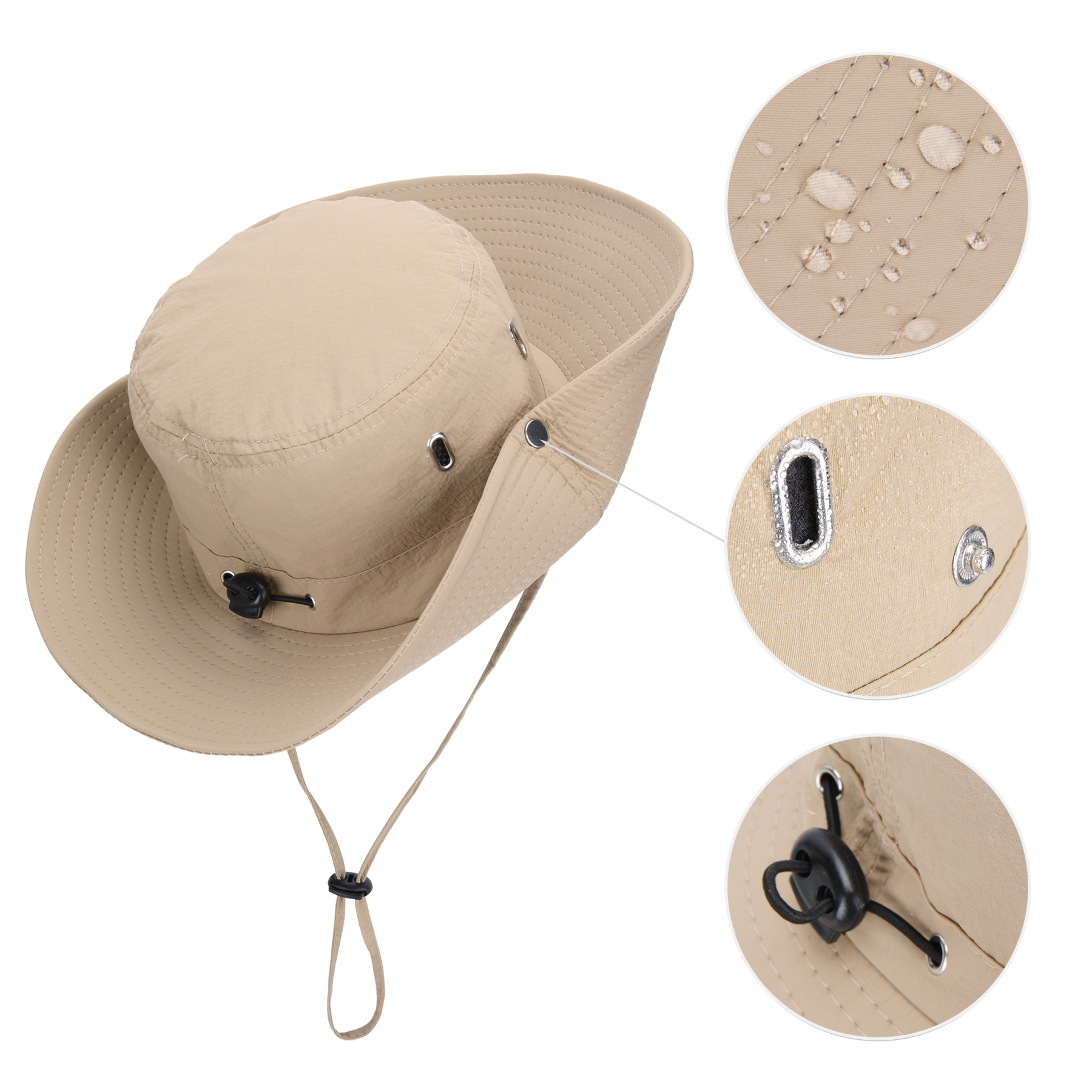 Cowboy Waterproof Wide Brim Sun Bucket Hat 10