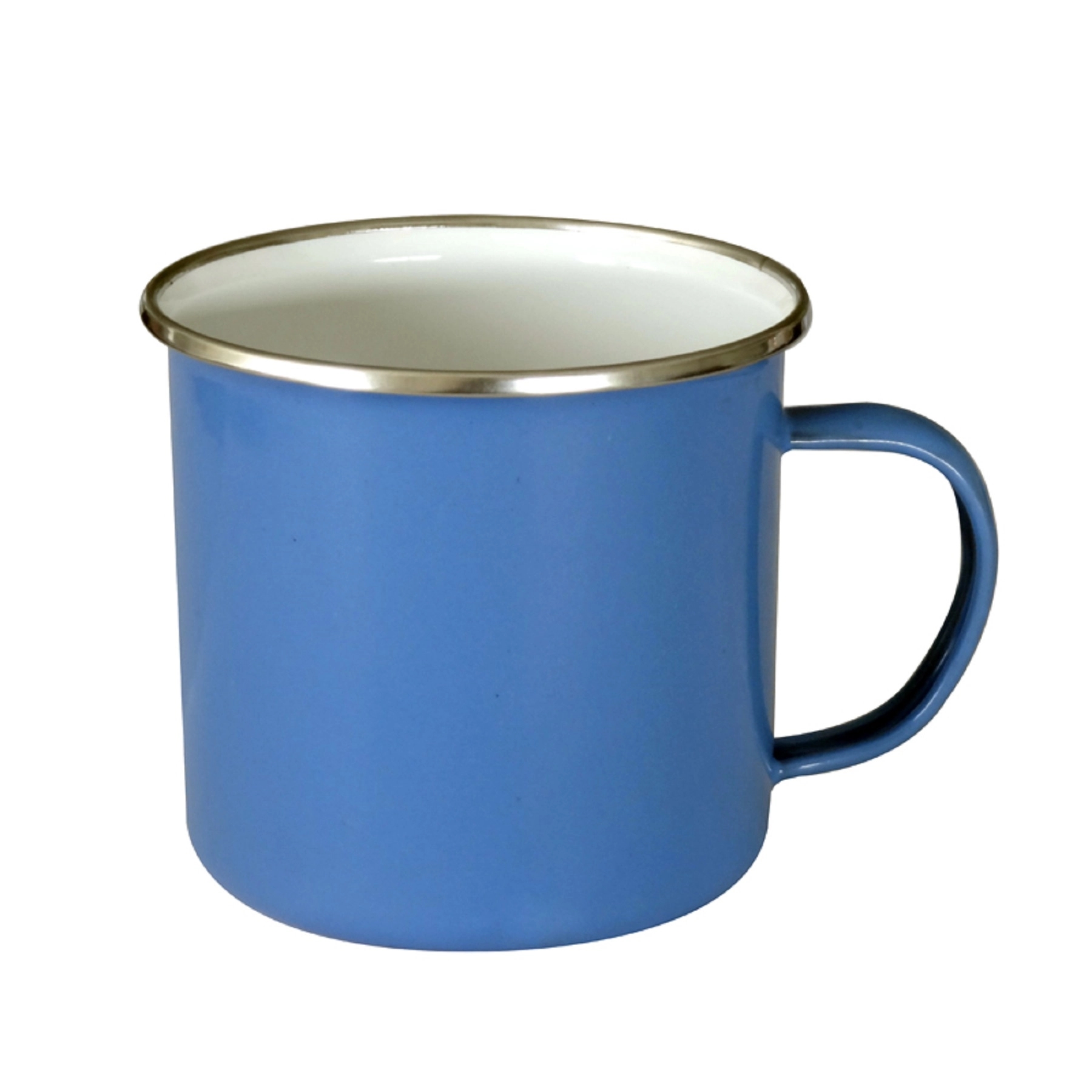 12 OZ Stainless Steel Rim Enamel Mug with Handle 5