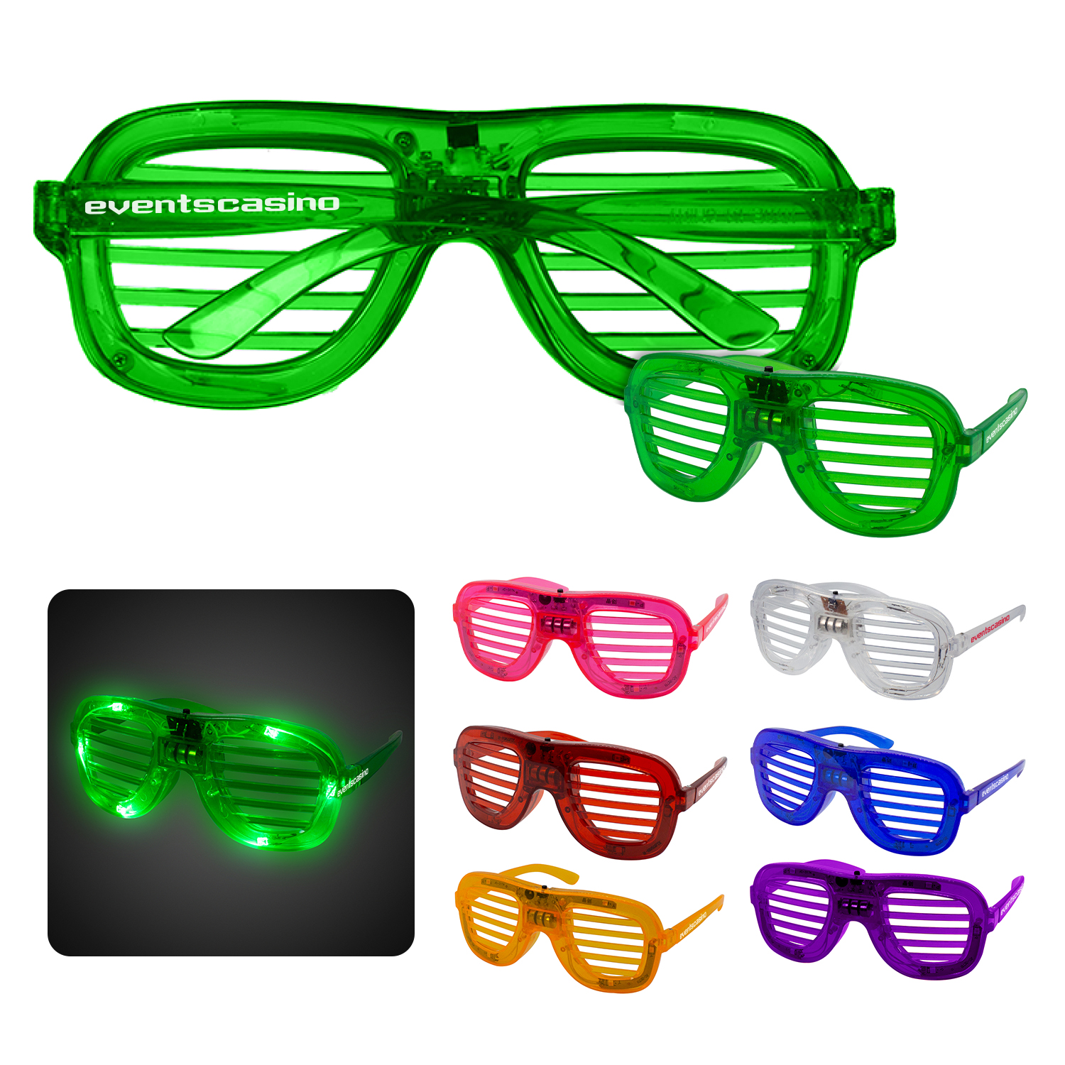 LED Slotted Glasses 10