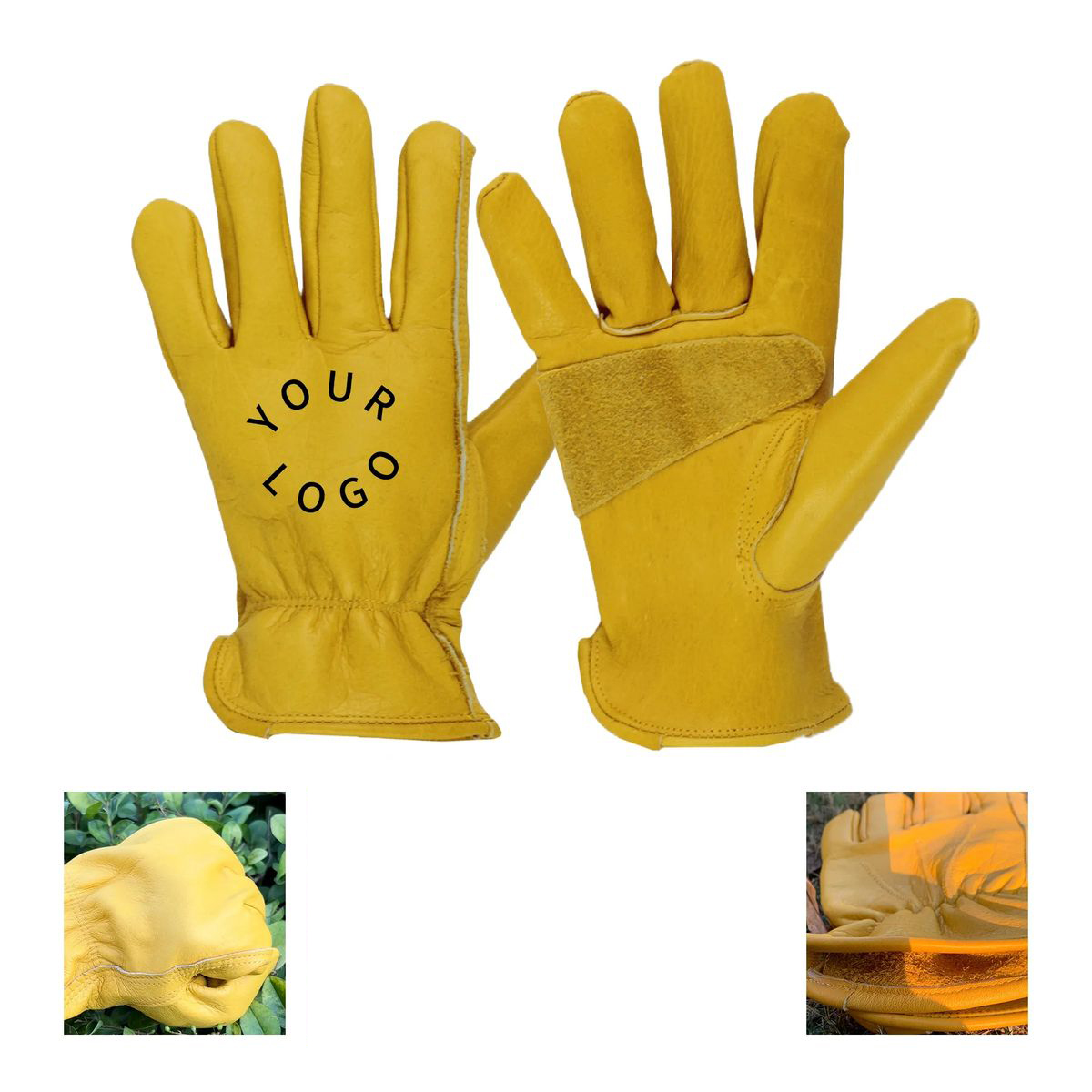 Industrial Work Gloves Made of Cowhide 2