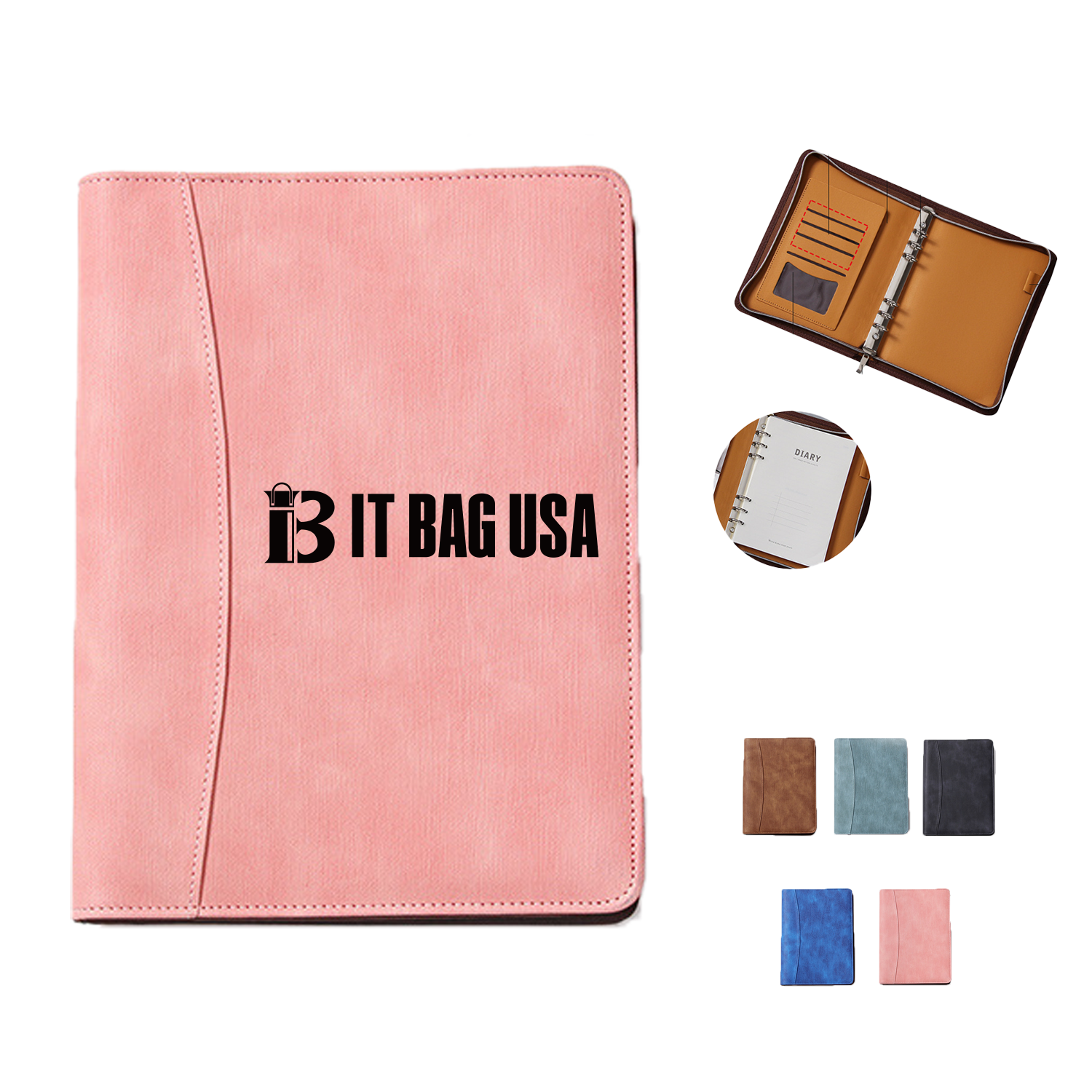 A5 Size Zipper Bag Portfolios 1