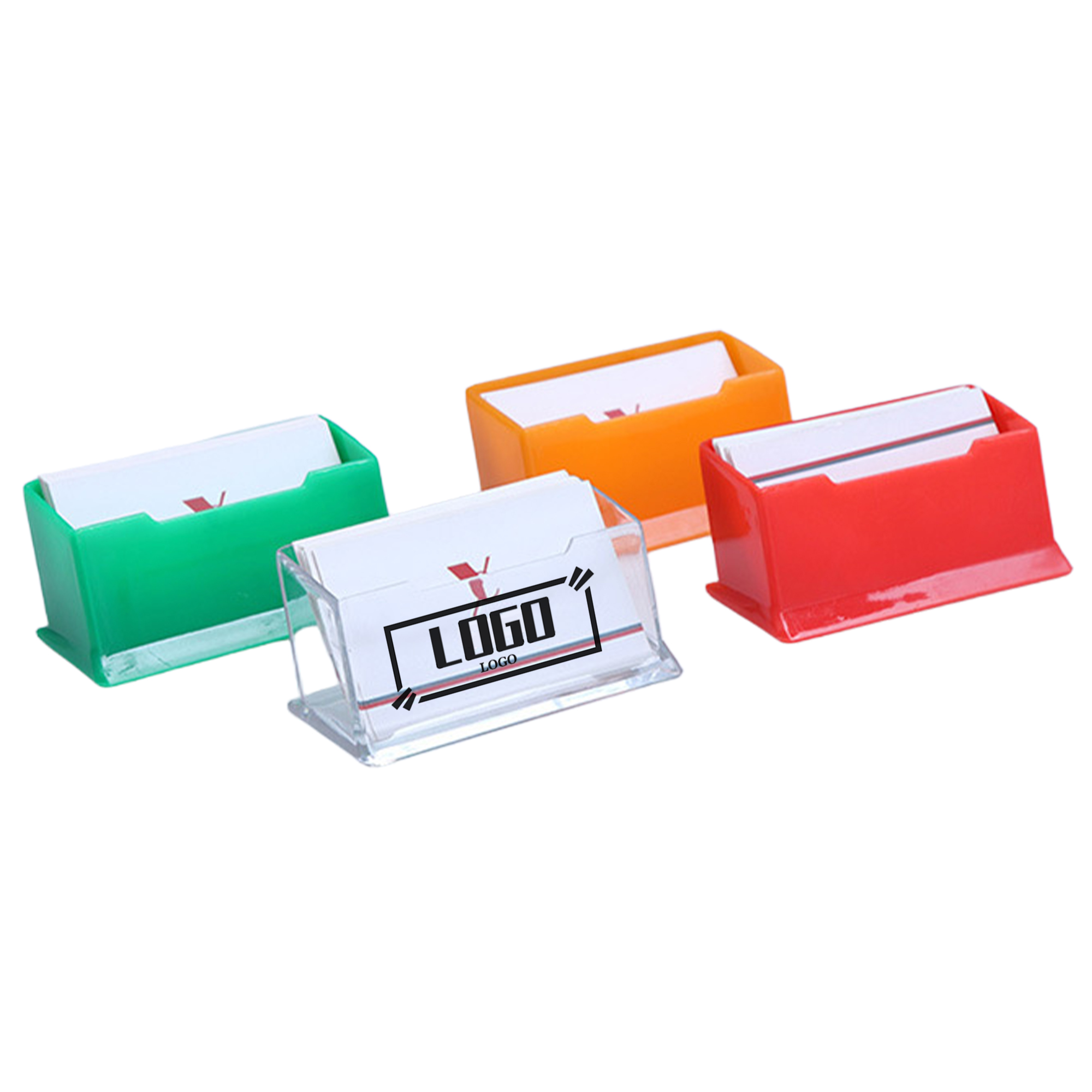 Clear Plastic Business Card Holder 3