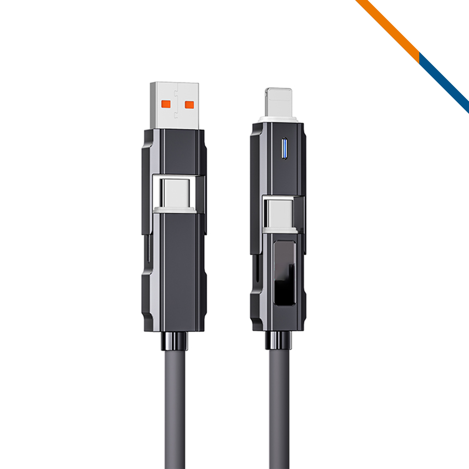 VoltFlow 4in1 Fast Charging Data Transfer Cable 5